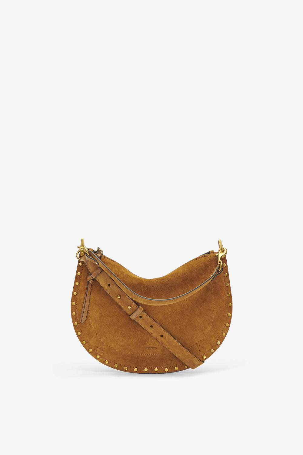Sac oskan soft zip en cuir de veau velours - Cognac - Woman - 2