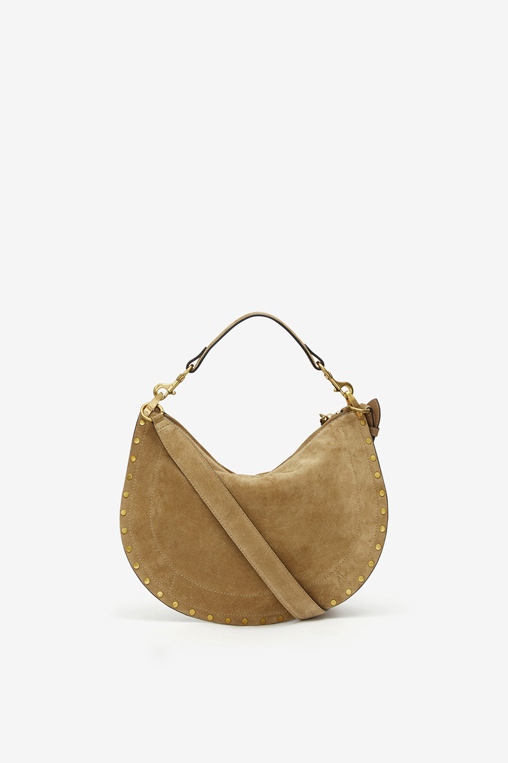 Sac oskan soft zip en cuir de veau velours - Taupe - Woman - 3