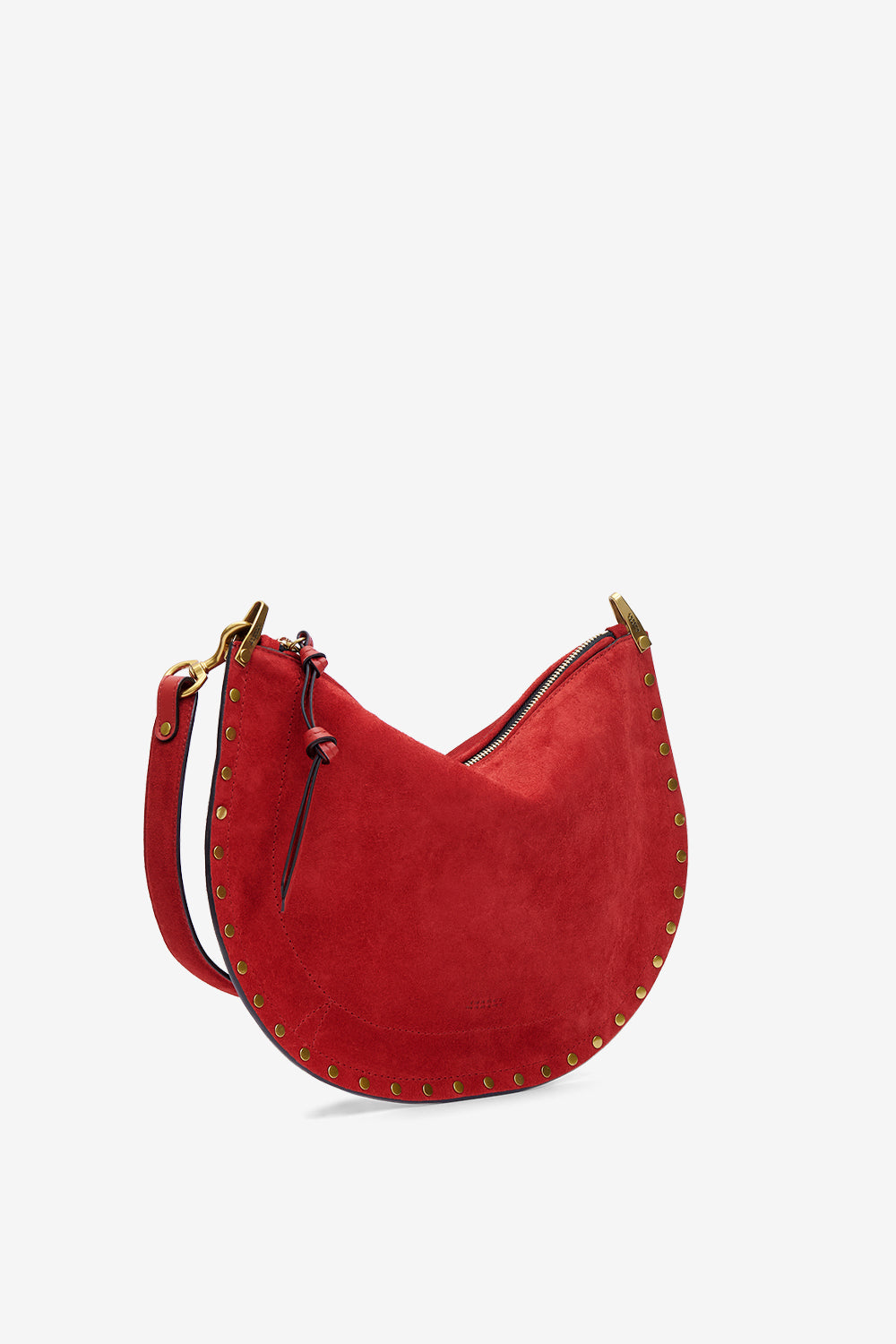 Sac oskan soft zip en cuir velours - Rouge écarlate - Woman - 6