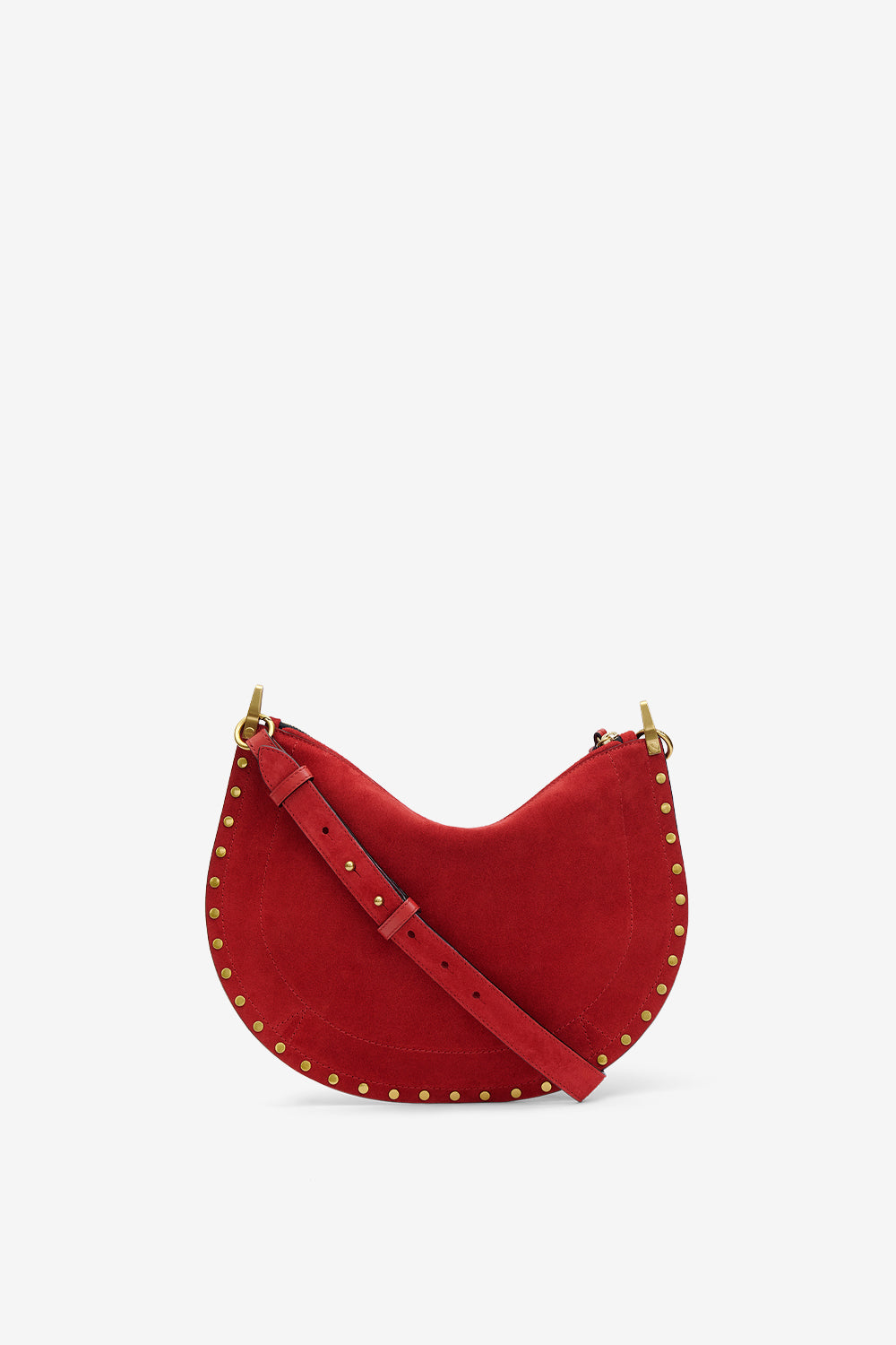 Sac oskan soft zip en cuir velours - Rouge écarlate - Woman - 3