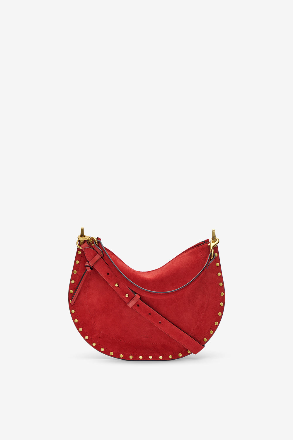 Sac oskan soft zip en cuir velours - Rouge écarlate - Woman - 2