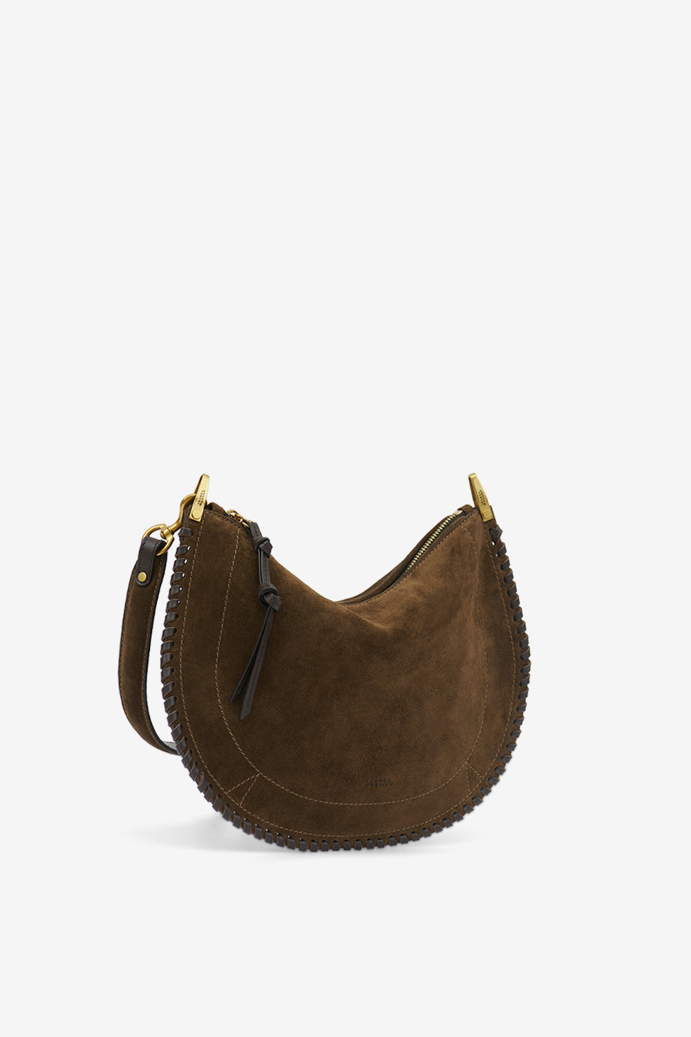 Tasche oskan soft zip aus veloursleder - Bronze - Woman - 6