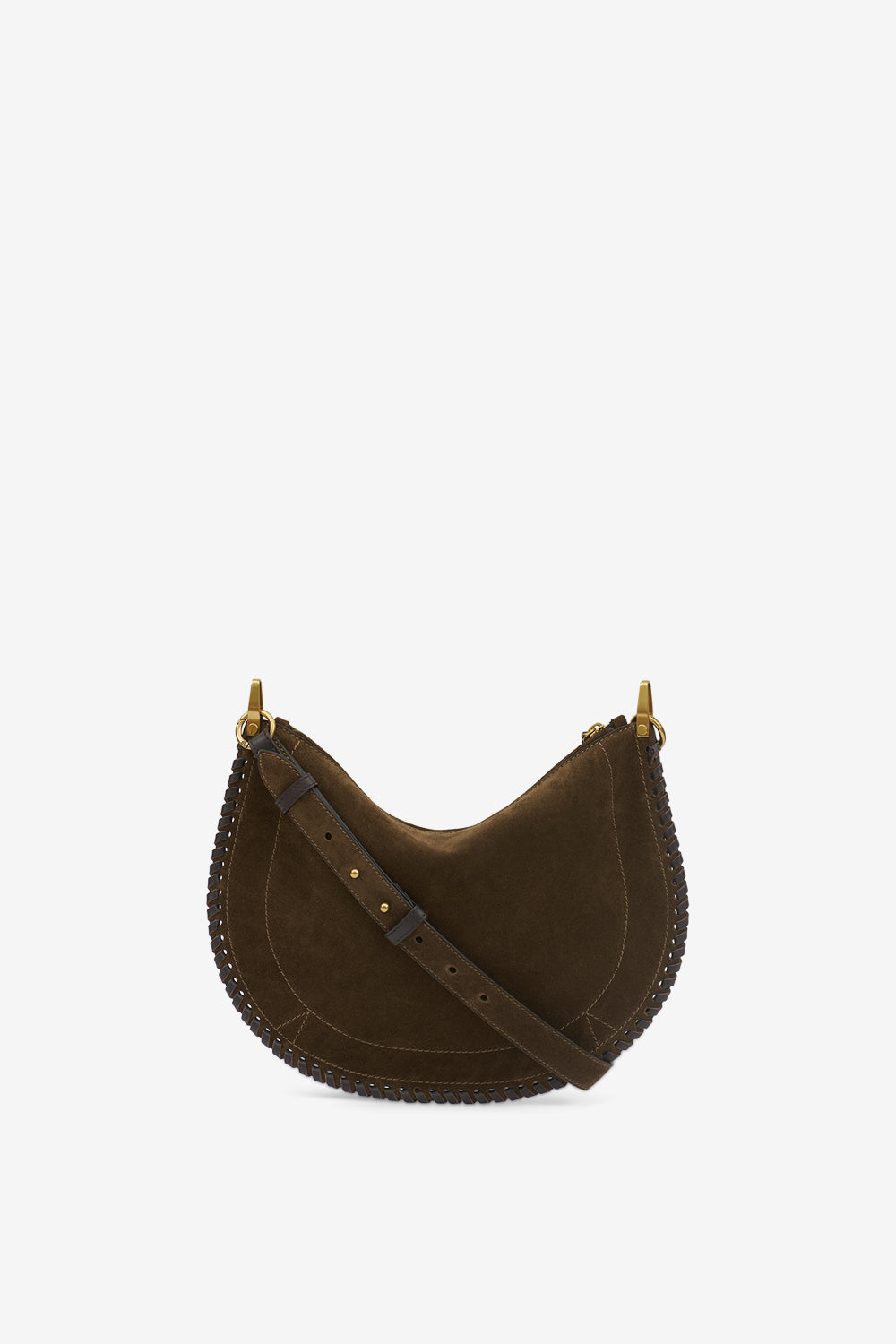 Tasche oskan soft zip aus veloursleder - Bronze - Woman - 3
