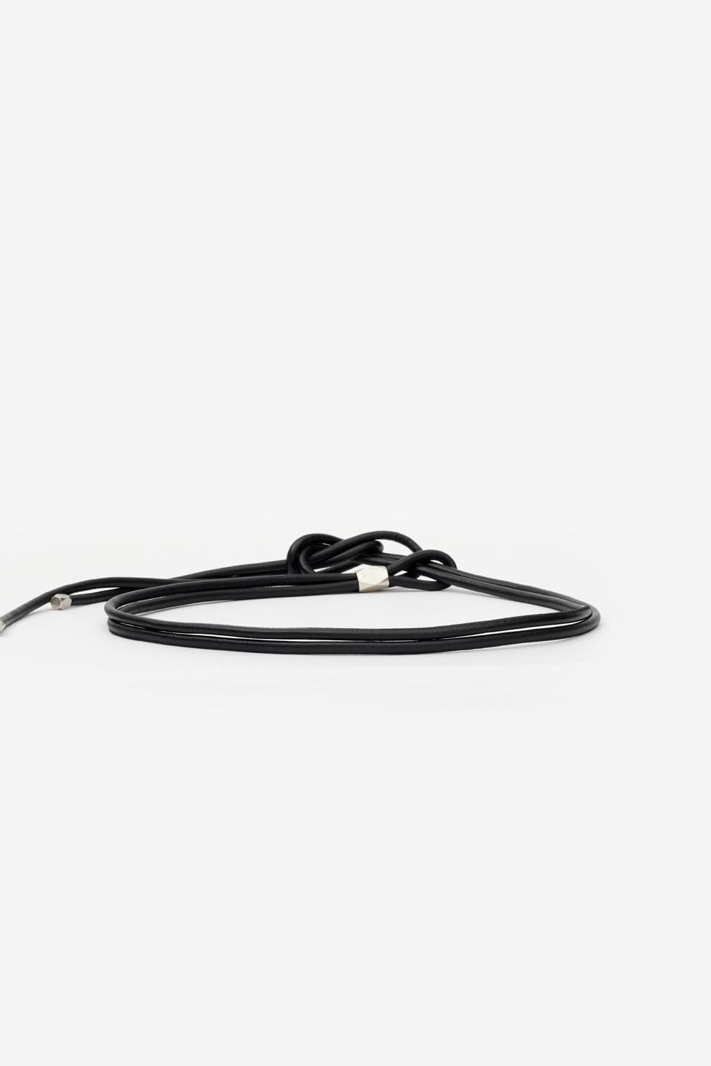 Cintura in pelle e metallo silvia - Black and silver - Woman - 3