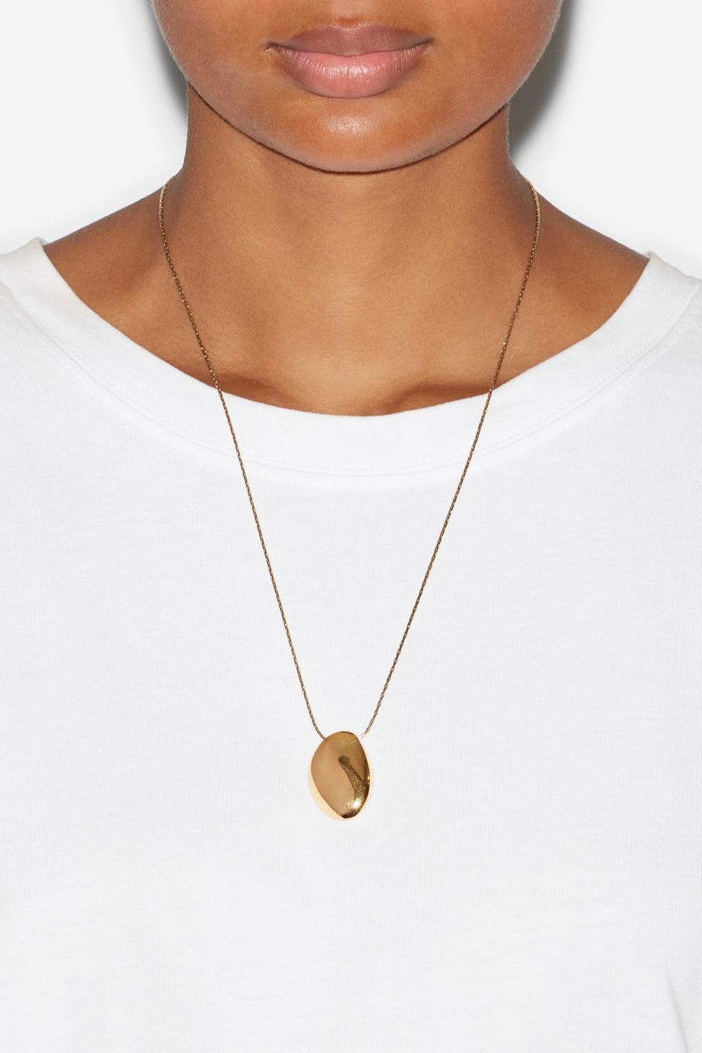 Collier pendentif en laiton doré shiny day - Doré - Woman - 2