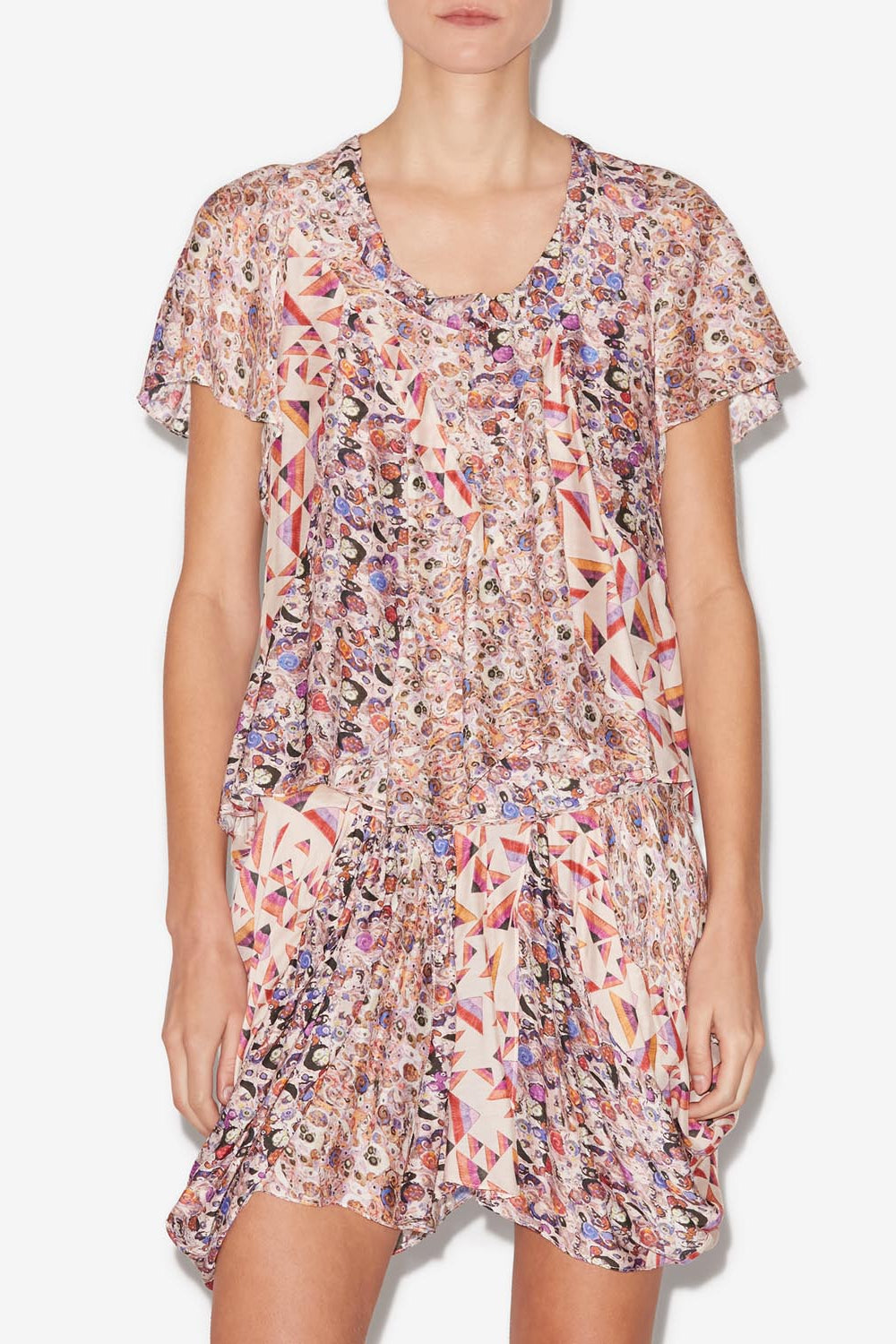 Top stampato lamalia - Ecru - Woman - 4