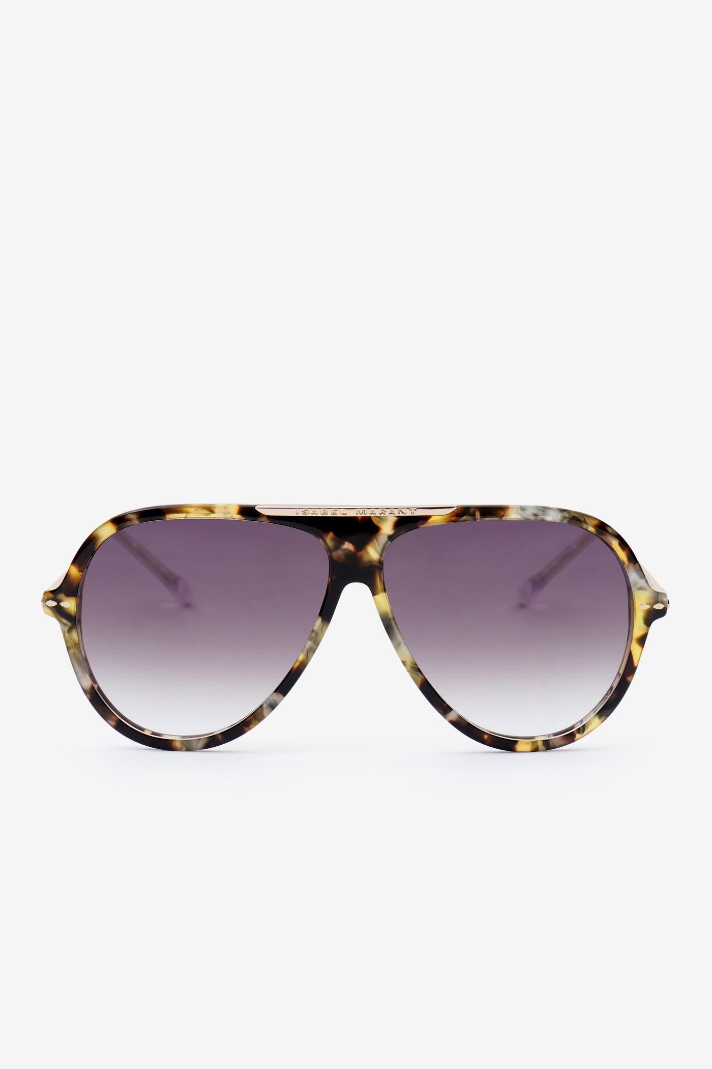 Occhiali da sole aviator hera - Havana gold-green - Woman - 1