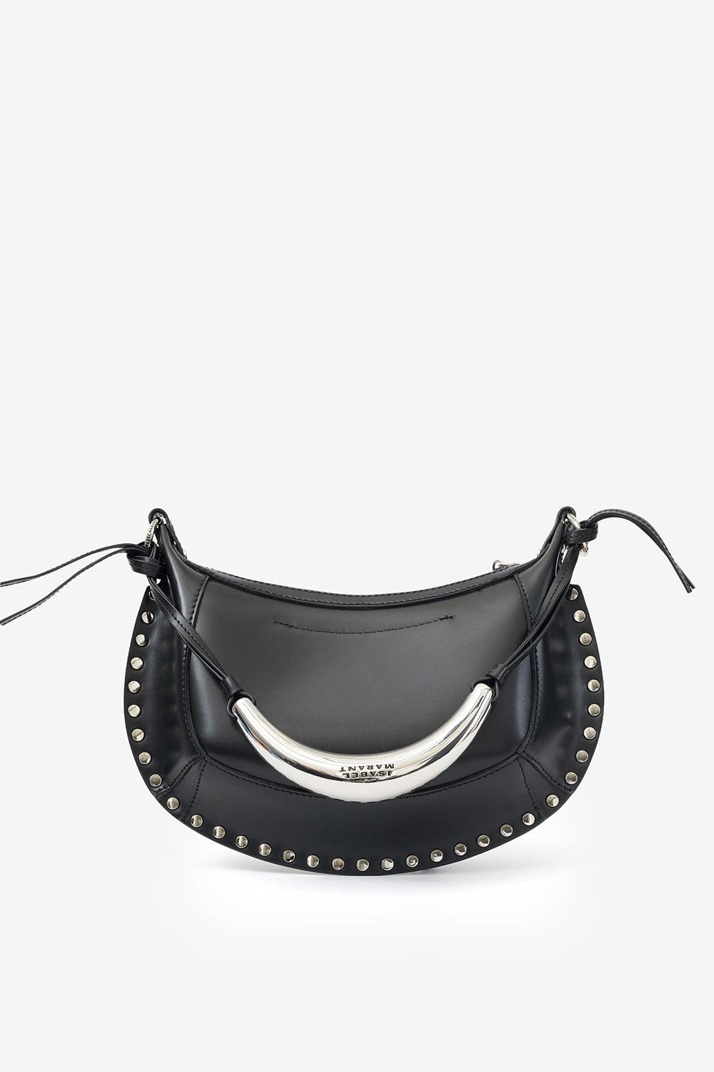 Schultertasche oskan moon aus leder - Black and silver - Woman - 3