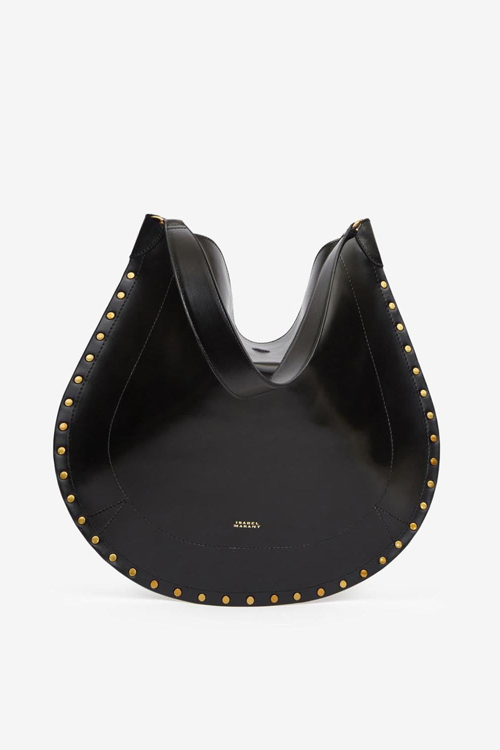 Sac porté épaule en cuir de veau oskan hobo soft - Noir - Woman - 6