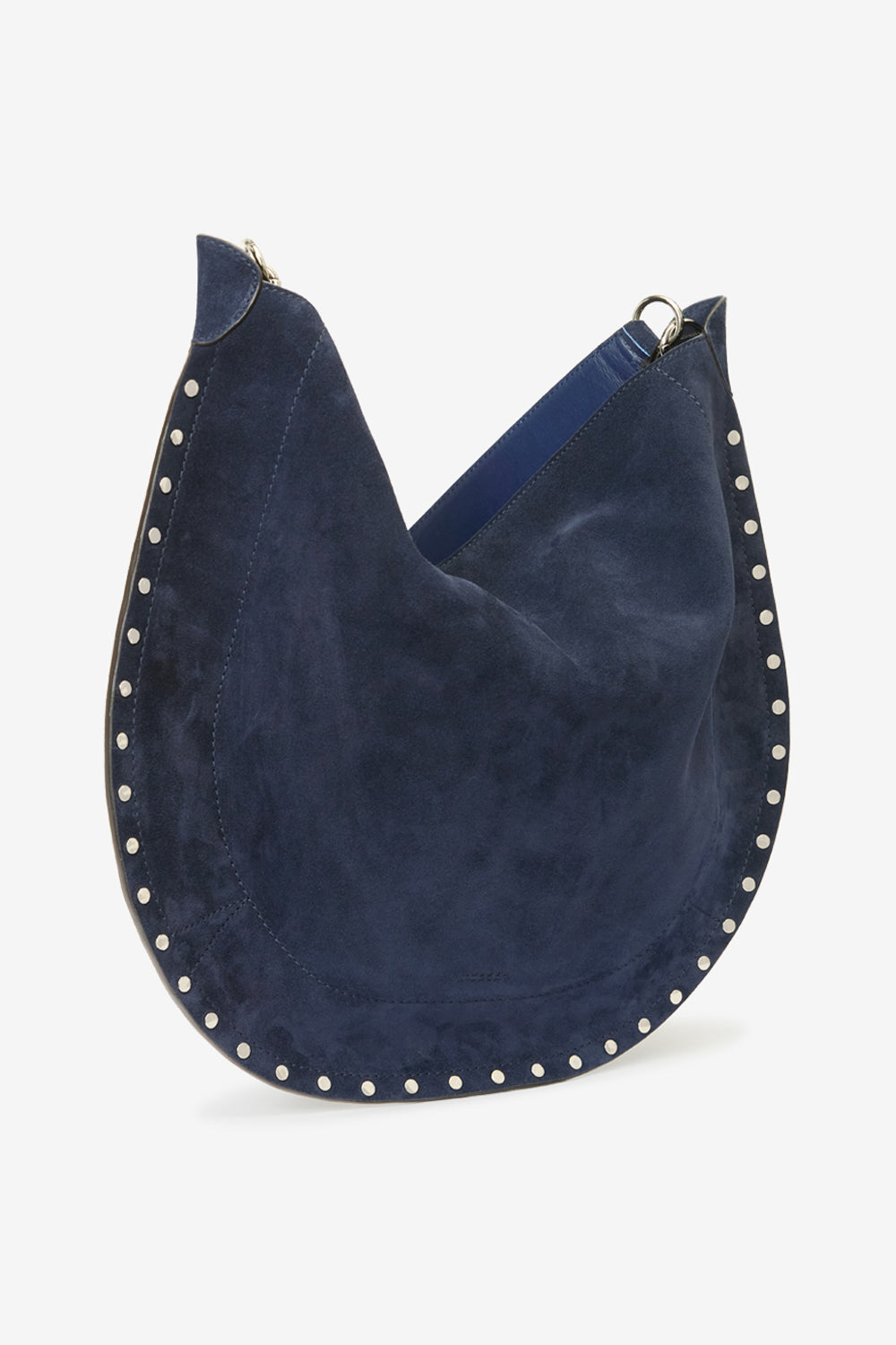 Borsetta oskan hobo soft zip in pelle di vitello scamosciata - Dark midnight - Woman - 5