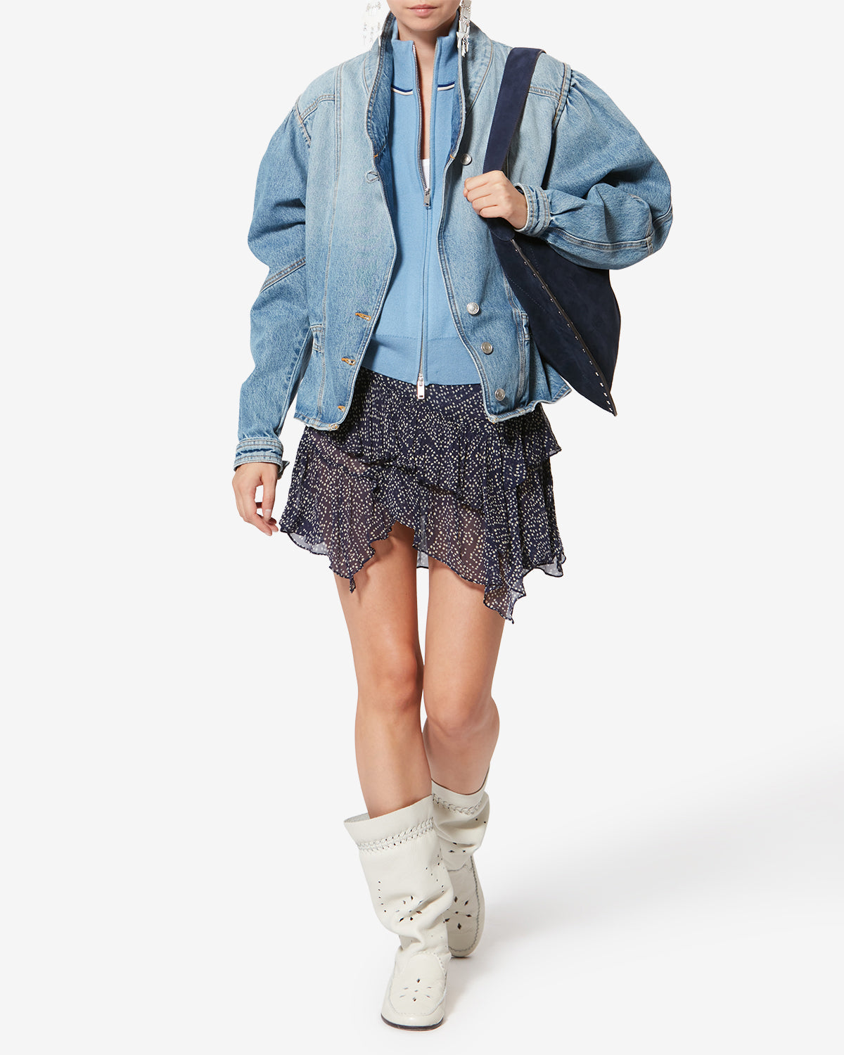 BOLSO DE HOMBRO OSKAN HOBO SOFT Mujer dark midnight | Web oficial