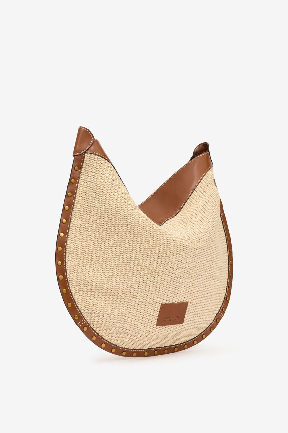 Oskan hobo soft shoulder bag - Natural and cognac - Woman - 3