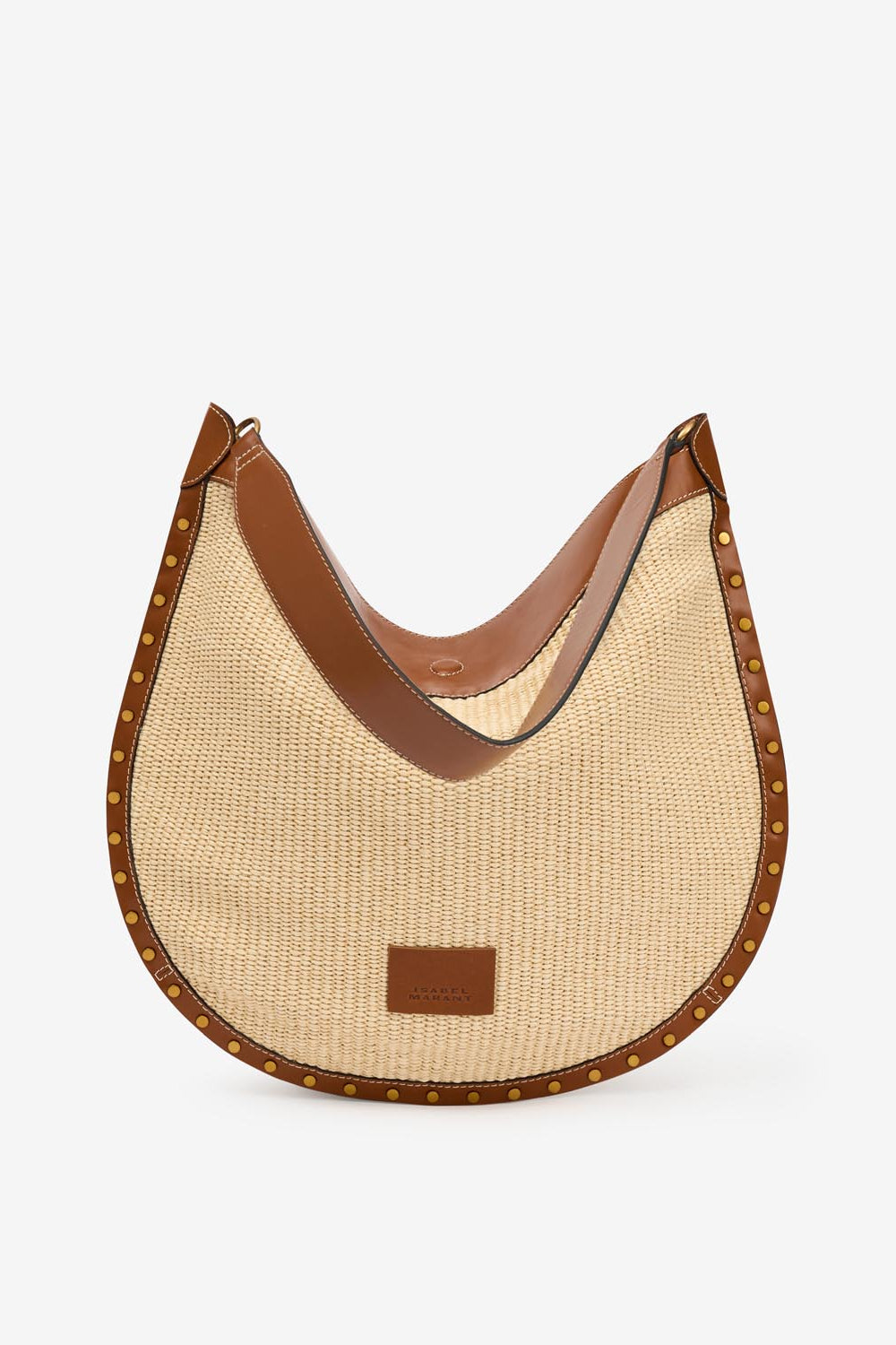 Oskan hobo soft shoulder bag - Natural and cognac - Woman - 4