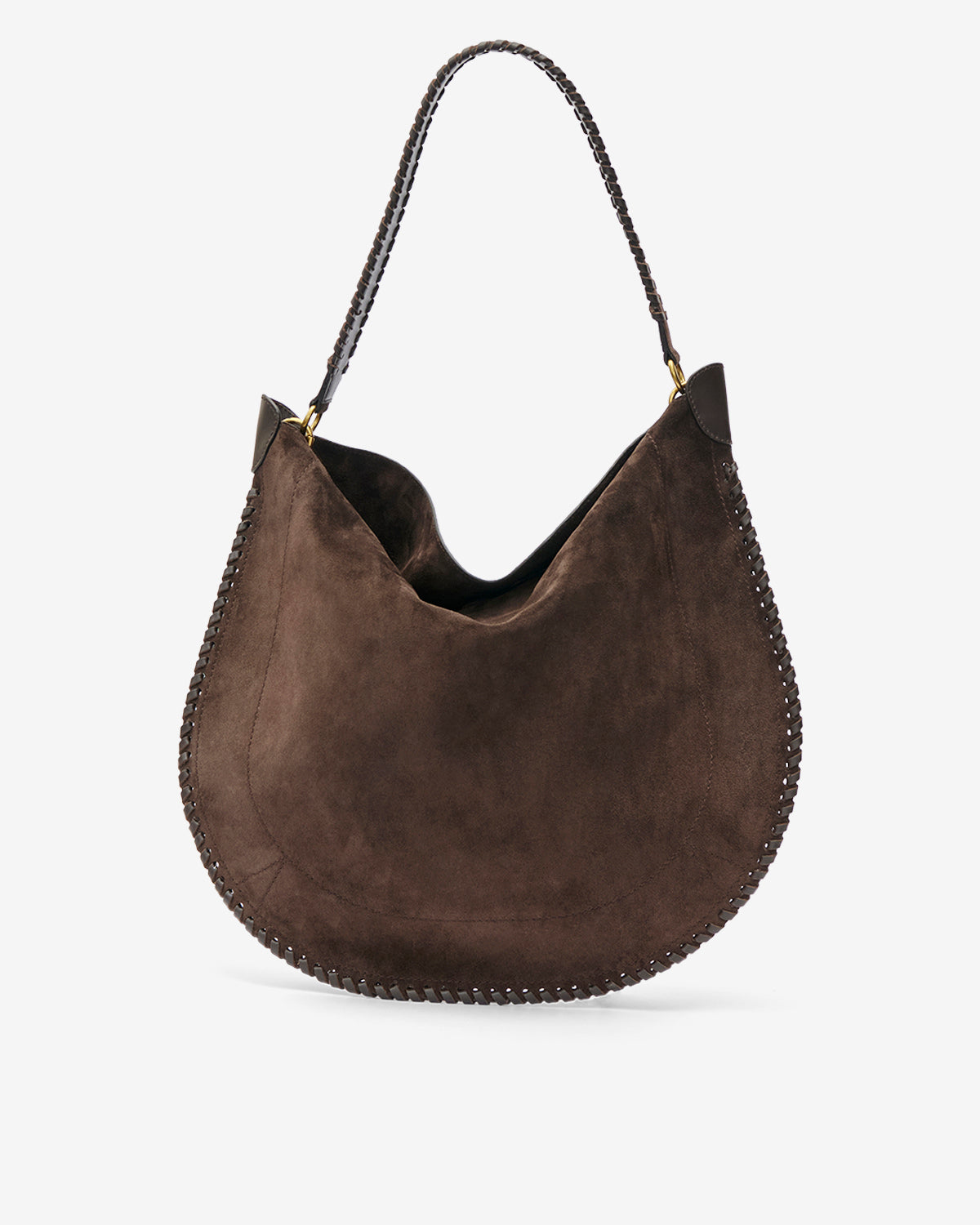 Tasche oskan hobo soft aus veloursleder - Coffee - Woman - 2