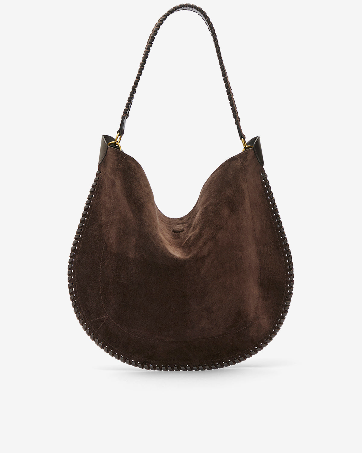 Tasche oskan hobo soft aus veloursleder - Coffee - Woman - 1
