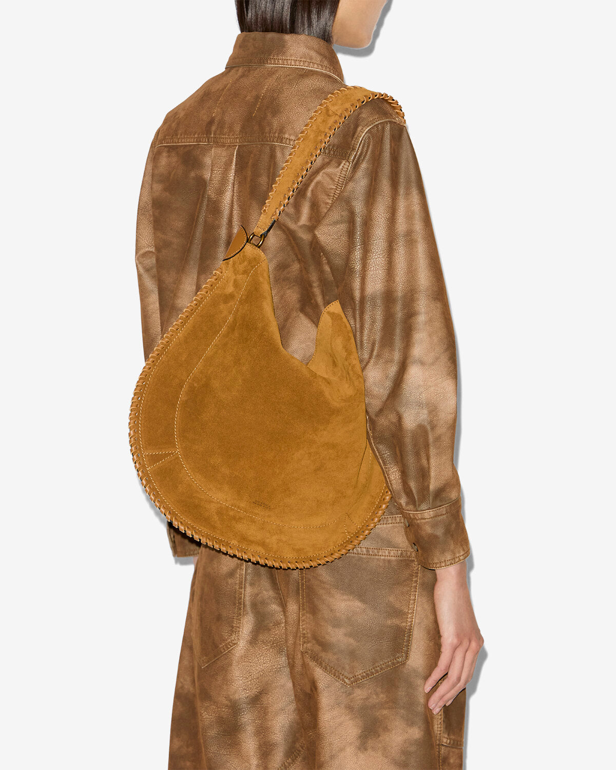 Borsa oskan hobo soft Woman Cognac 2
