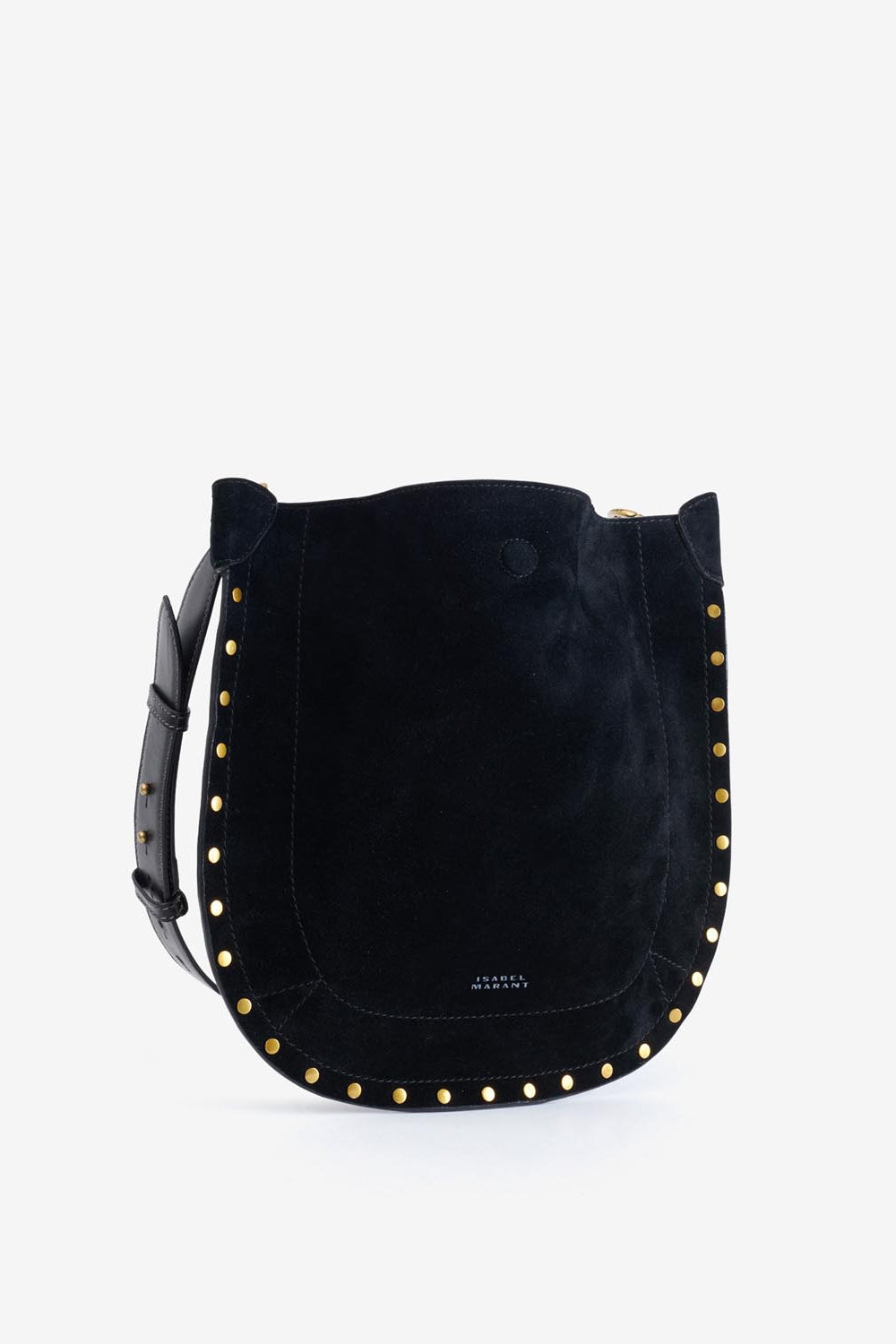 Borsa oskan soft in pelle di vitello scamosciata - Nero - Woman - 5