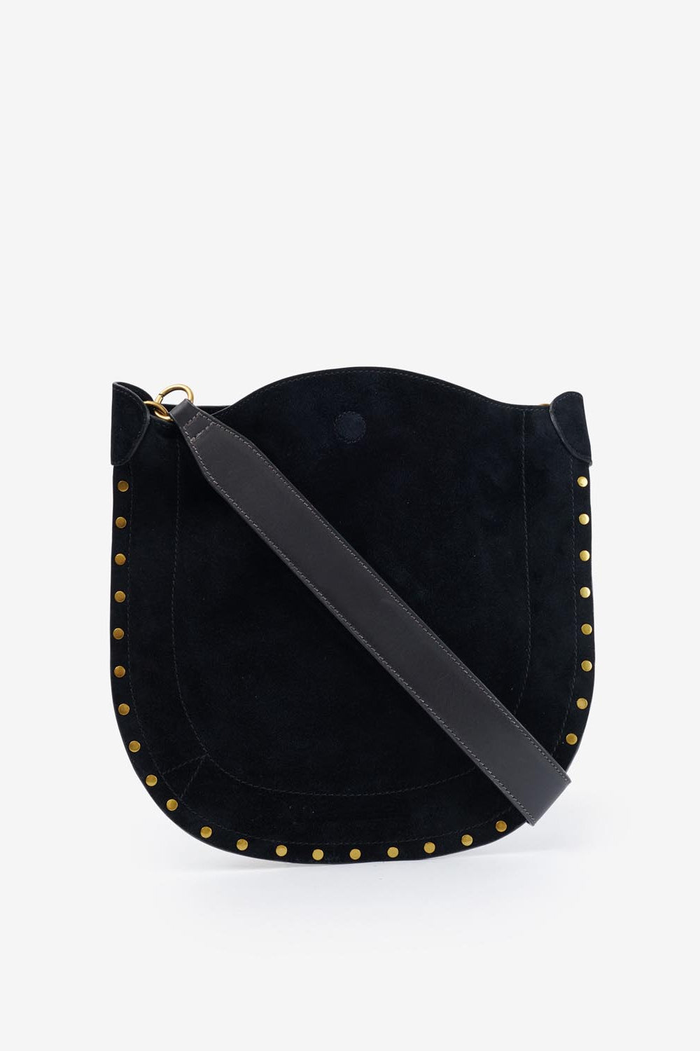 Borsa oskan soft in pelle di vitello scamosciata - Nero - Woman - 3