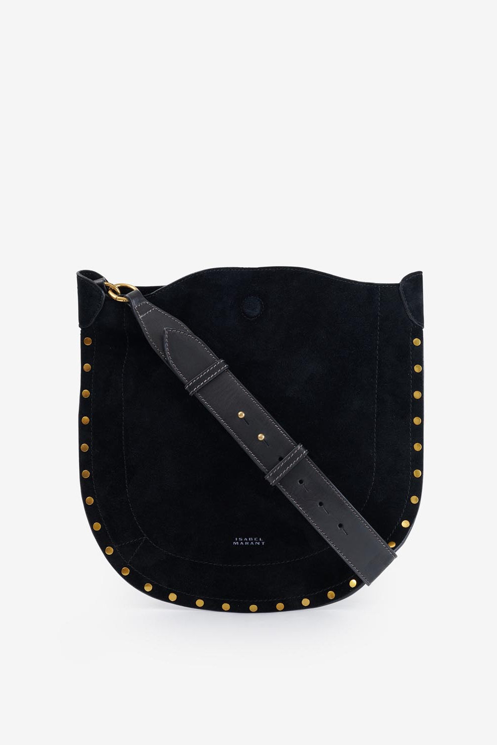 Borsa oskan soft in pelle di vitello scamosciata - Nero - Woman - 1