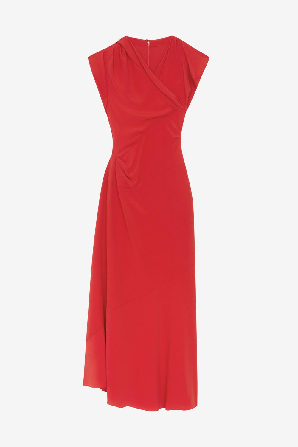 Abito lungo a maniche corte kidena - Scarlet red - Woman - 1