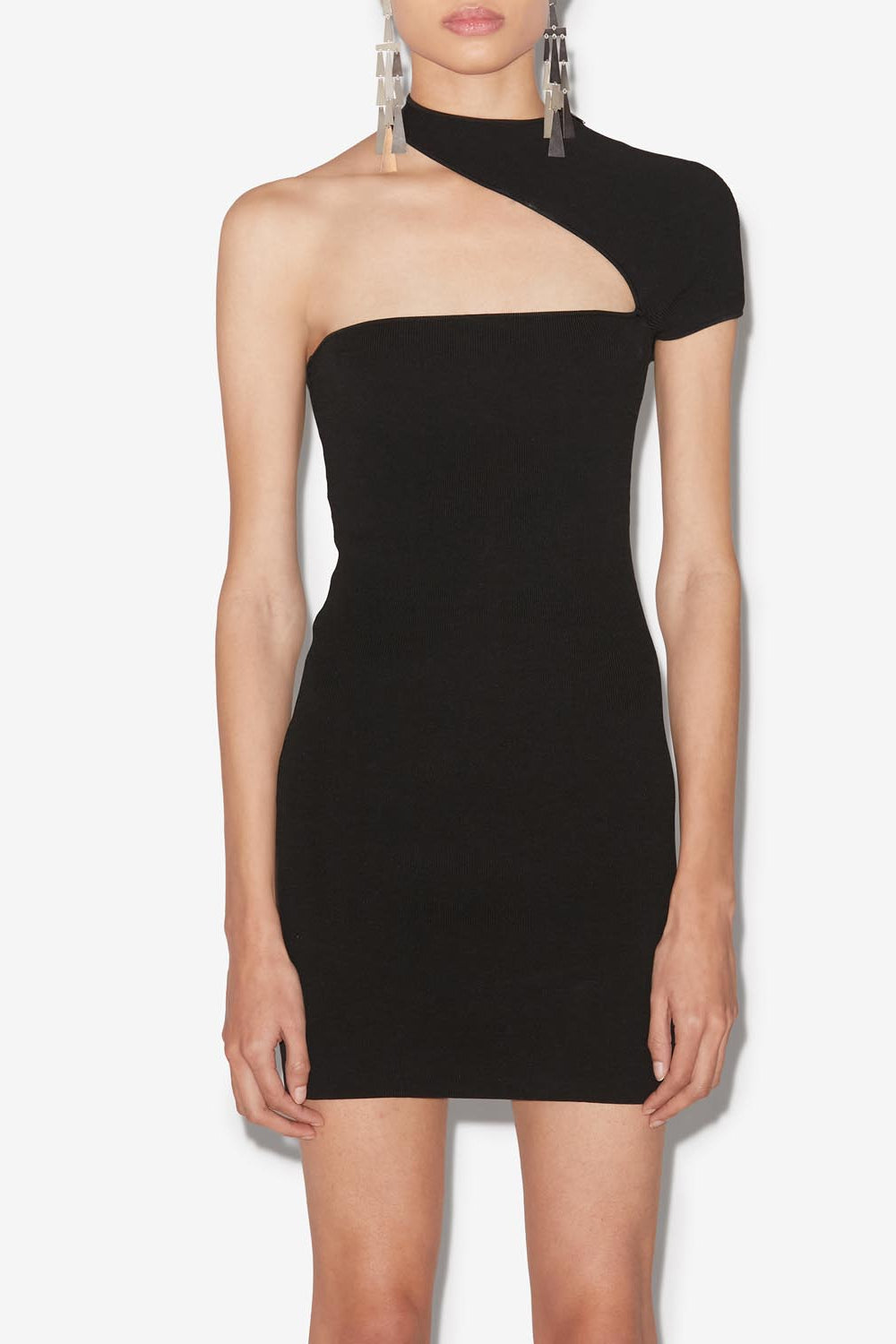 Abito corto in jersey orka - Nero - Woman - 4