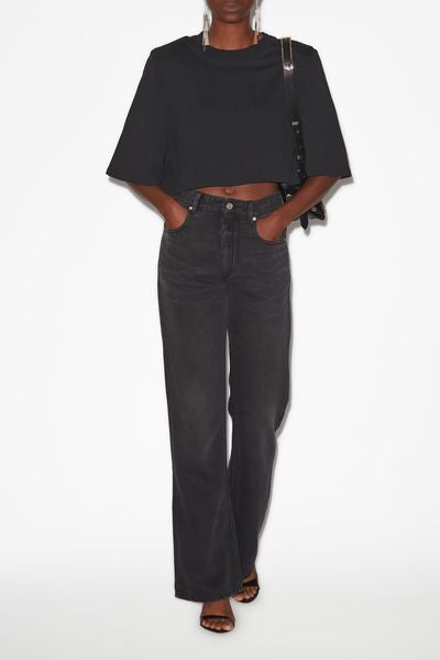 T-shirt corta zaely in cotone - Nero - Woman - 3