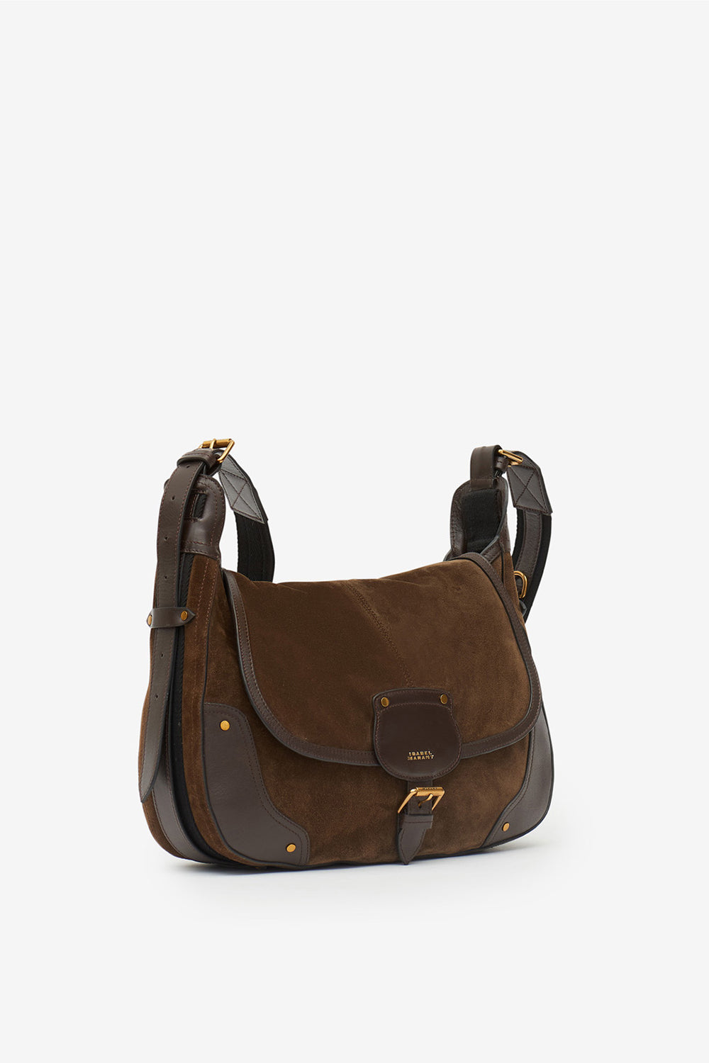 Sac besace sierra en cuir velours - Bronze - Woman - 5