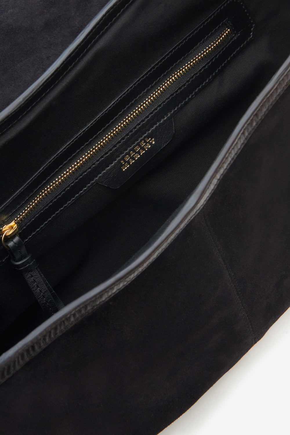 Sac besace sierra s en cuir de veau velours - Noir délavé - Woman - 4
