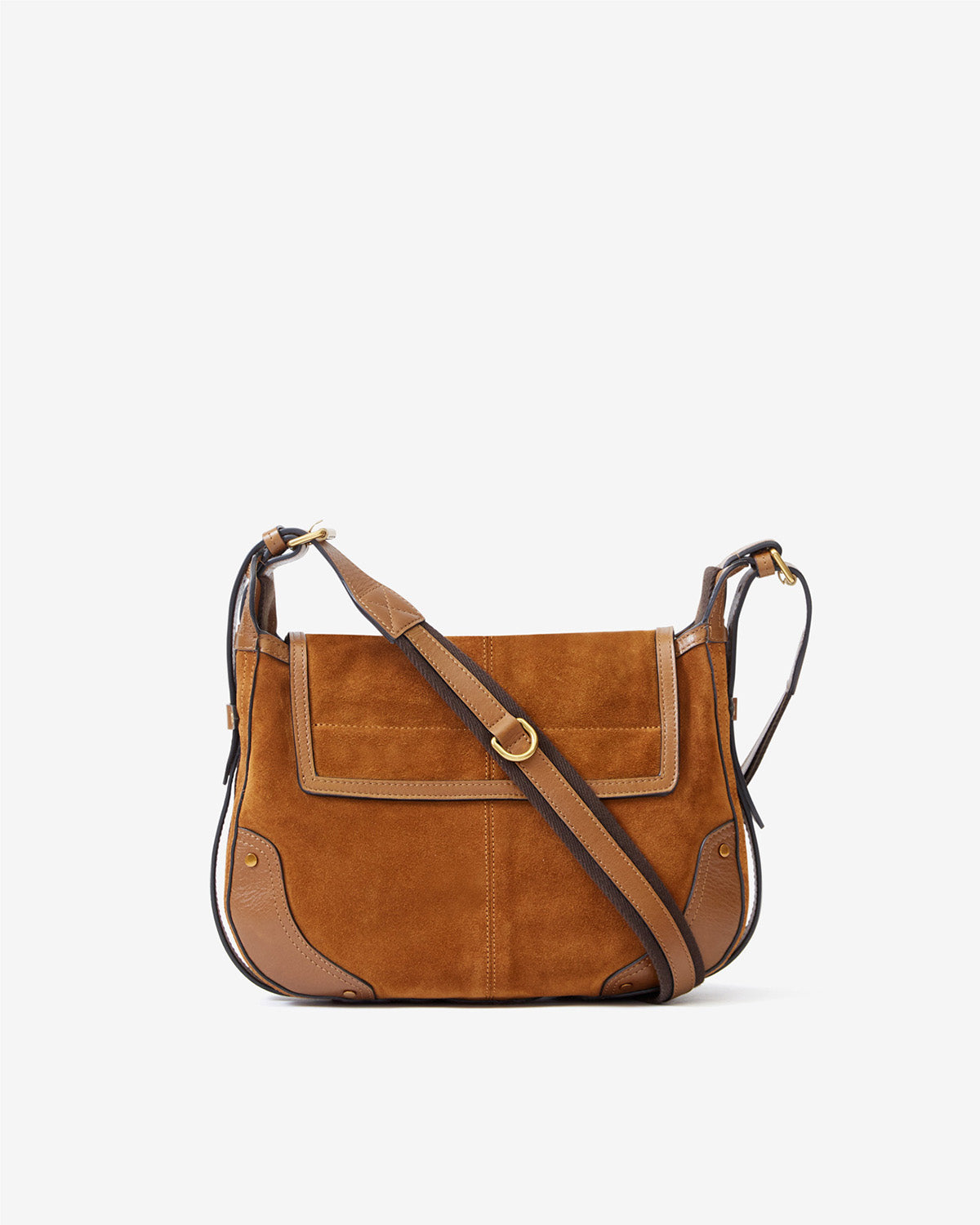 Borsa messenger sierra s in pelle di vitello scamosciata - Cognac - Woman - 2