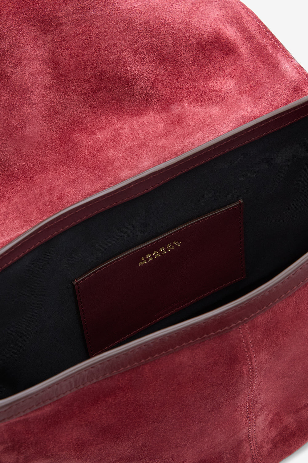 Borsa messenger sierra s in pelle di vitello scamosciata - Berry - Woman - 4