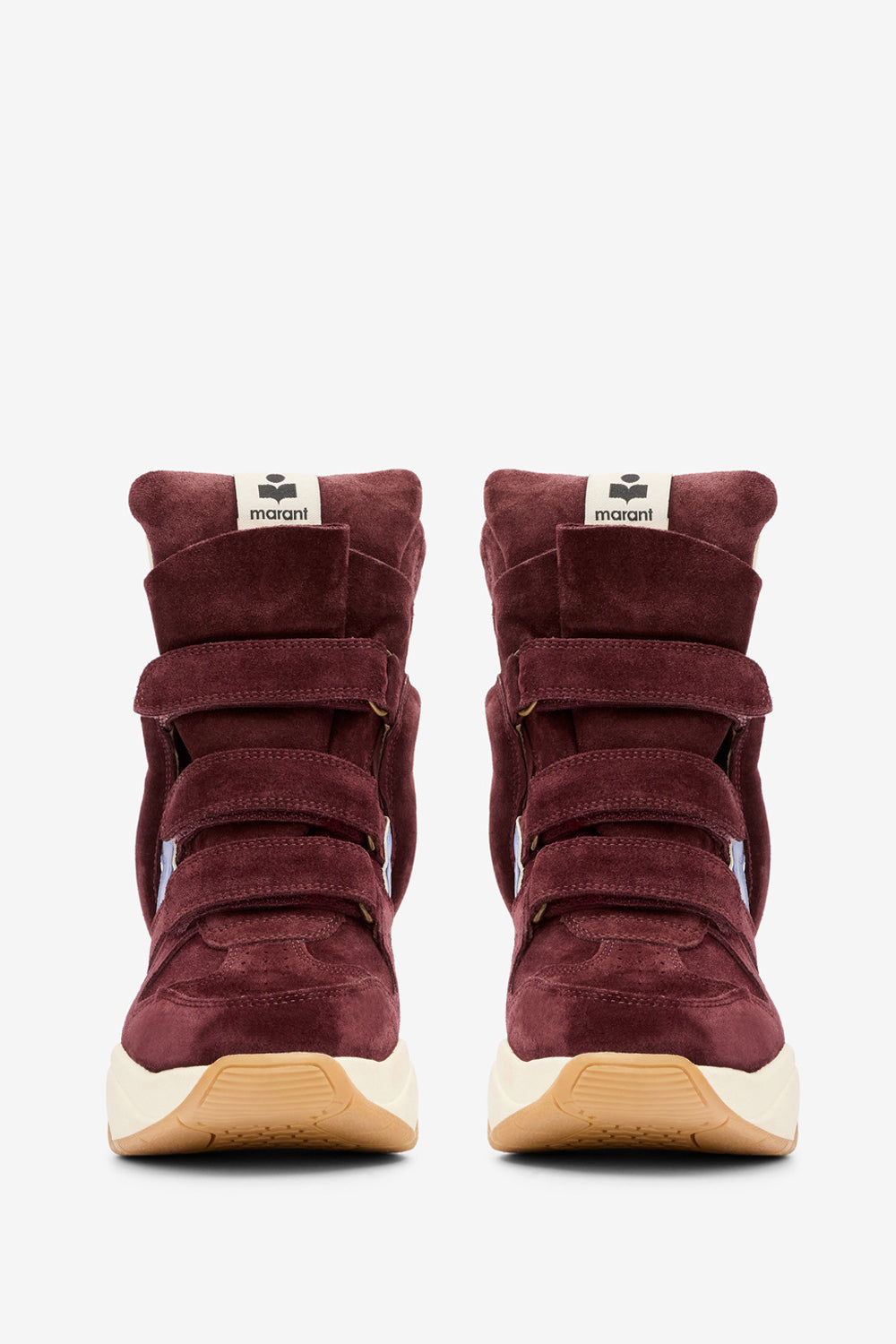 Sneakers balskee alte con zeppa in pelle di vitello scamosciata - Plum-lavender - Woman - 4