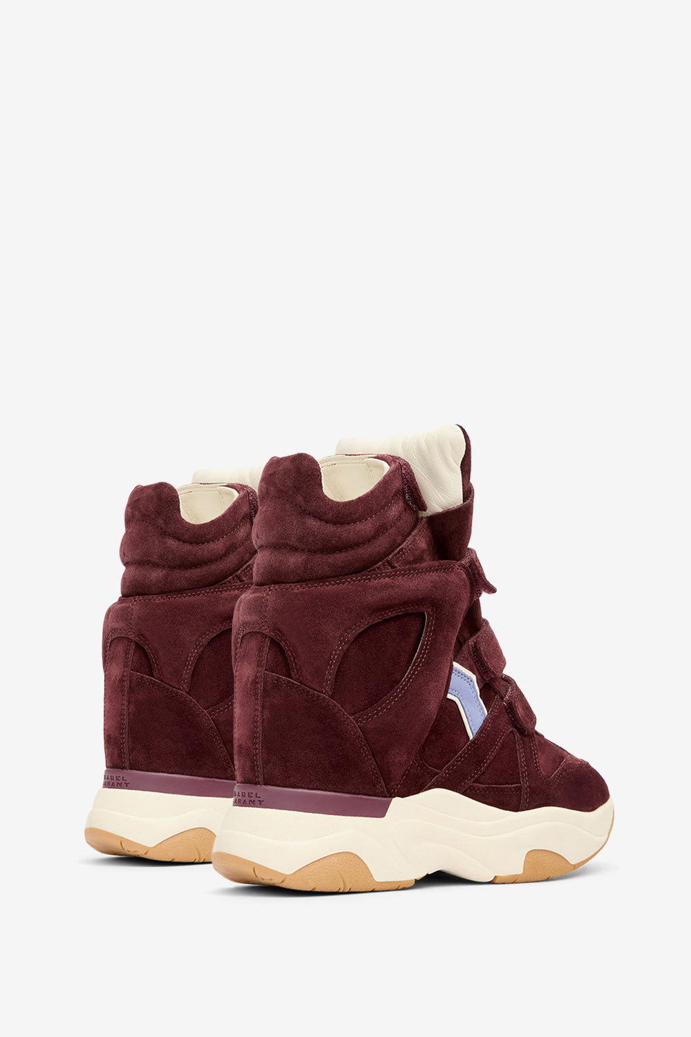 Sneakers balskee alte con zeppa in pelle di vitello scamosciata - Plum-lavender - Woman - 2