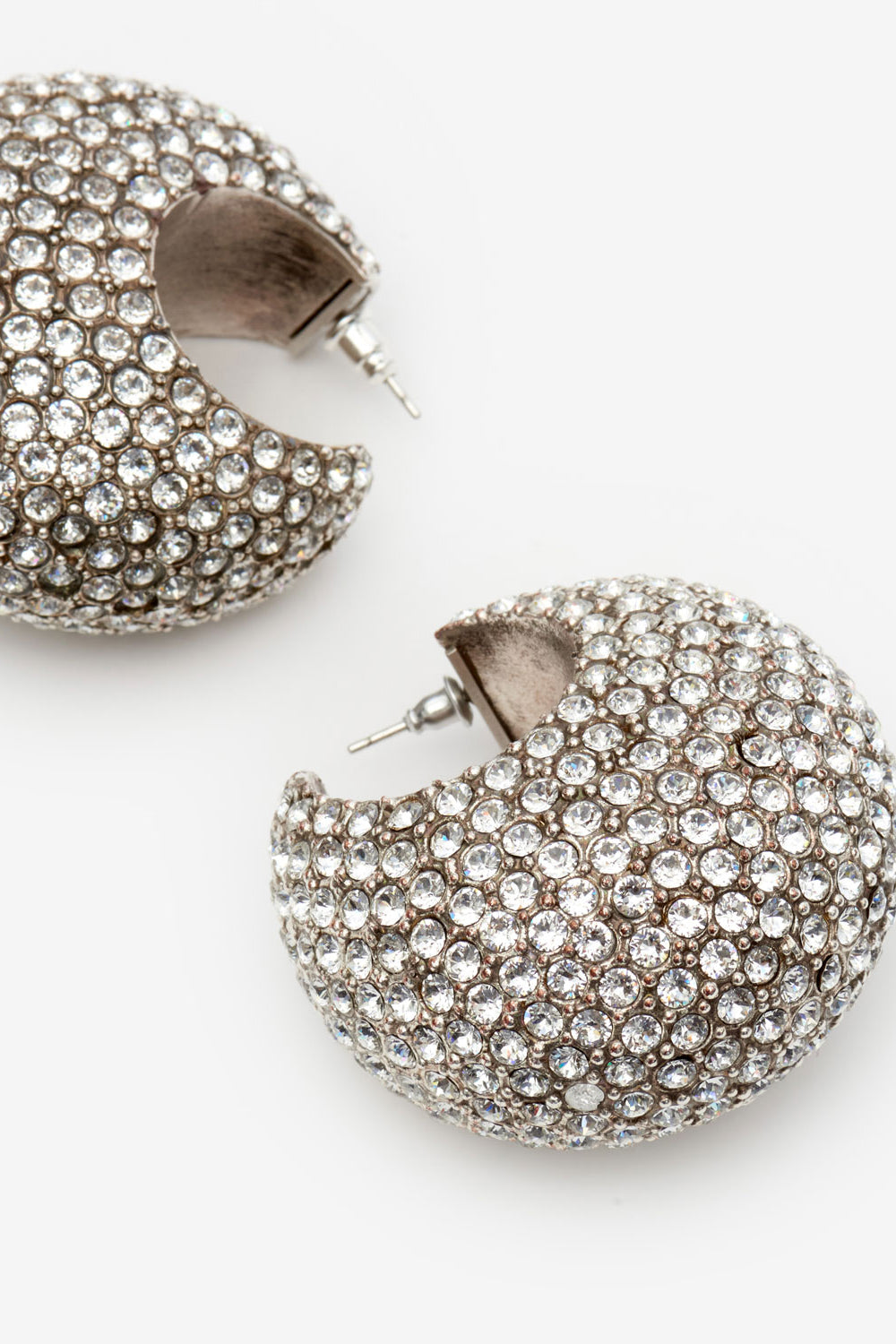 Kreolen-ohrringe enjoy mit strass - Silber - Woman - 3