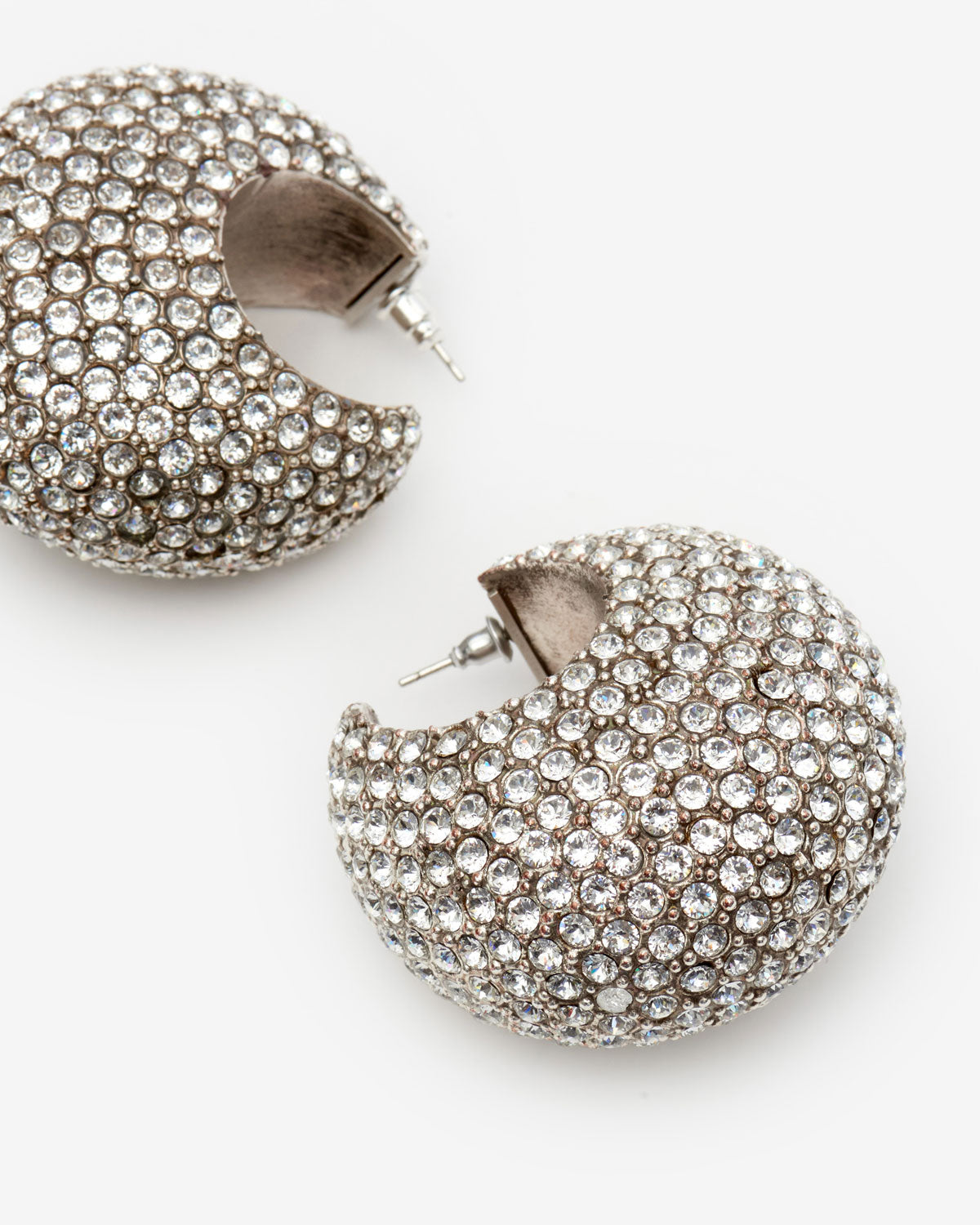 Orecchini enjoy a cerchio con strass - Argento - Woman - 3