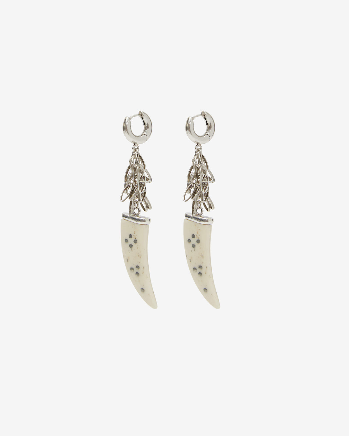 Boucles d'oreilles ellen Woman Écru-argenté 2