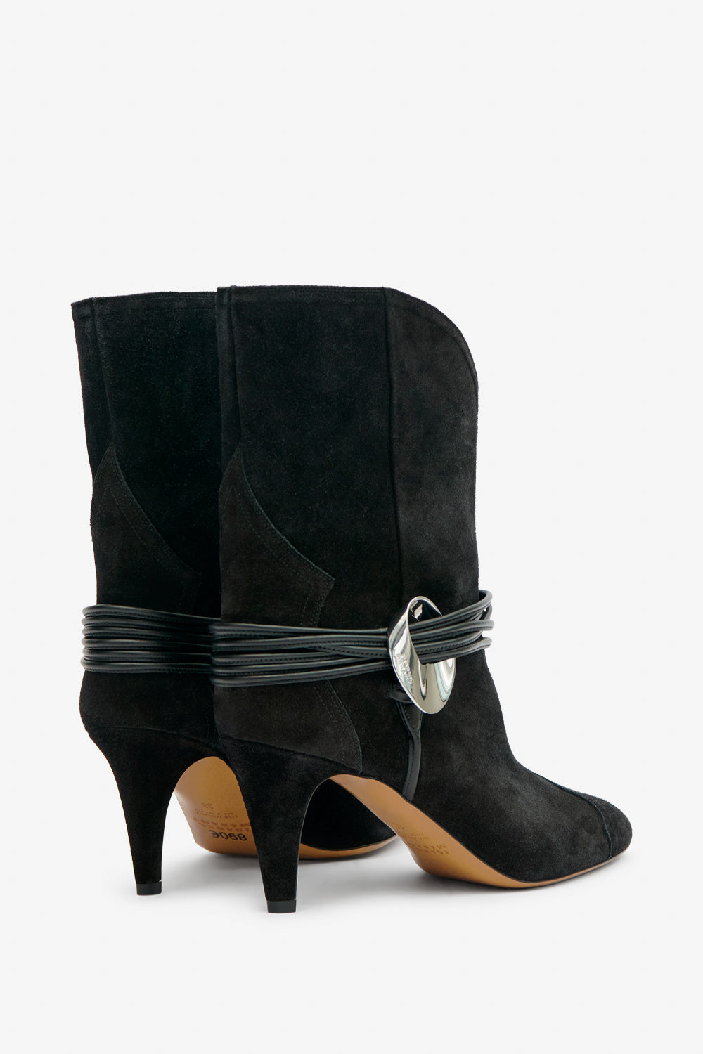Dytho high-heeled leather boots - Black - Woman - 2