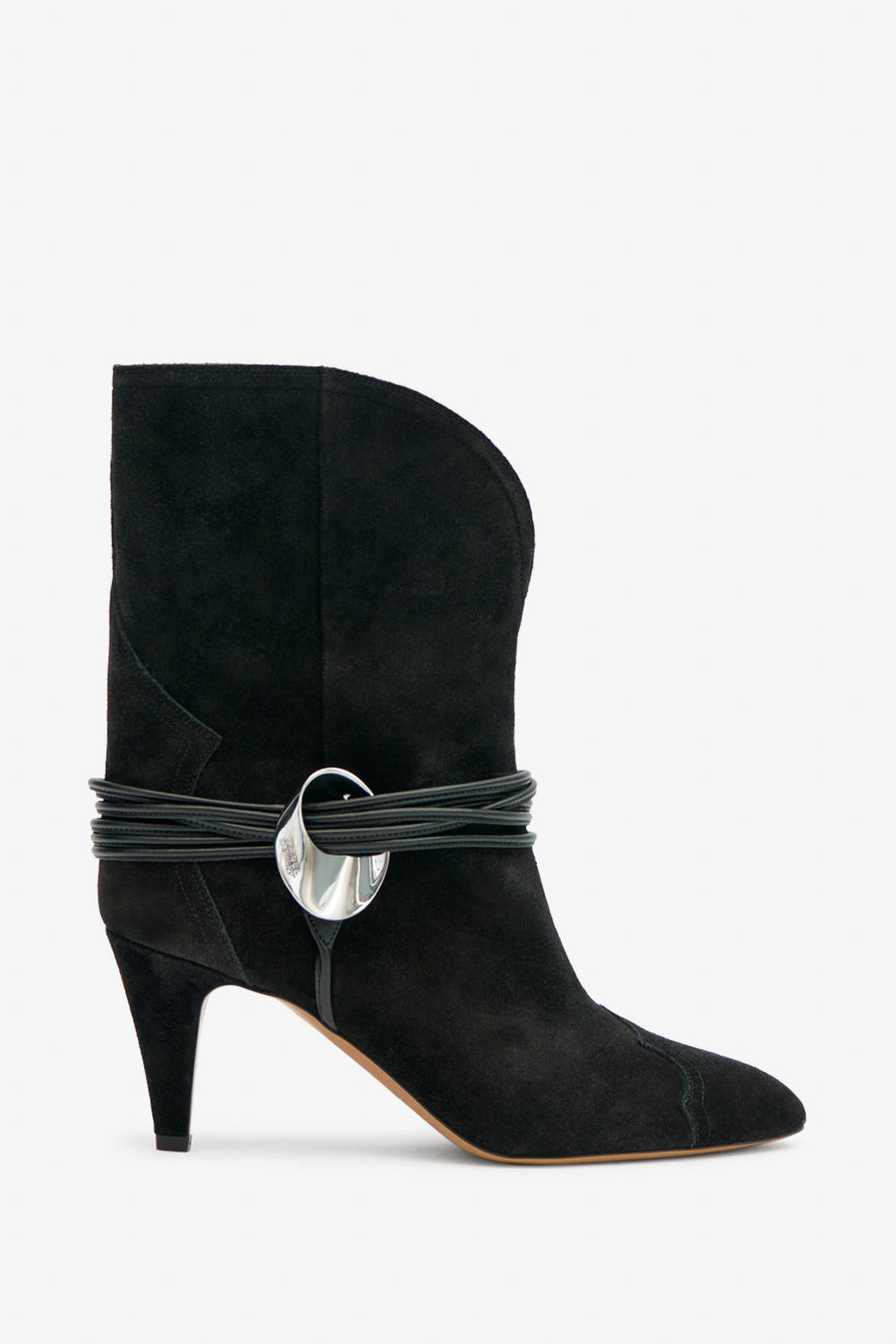 Dytho high-heeled leather boots - Black - Woman - 1