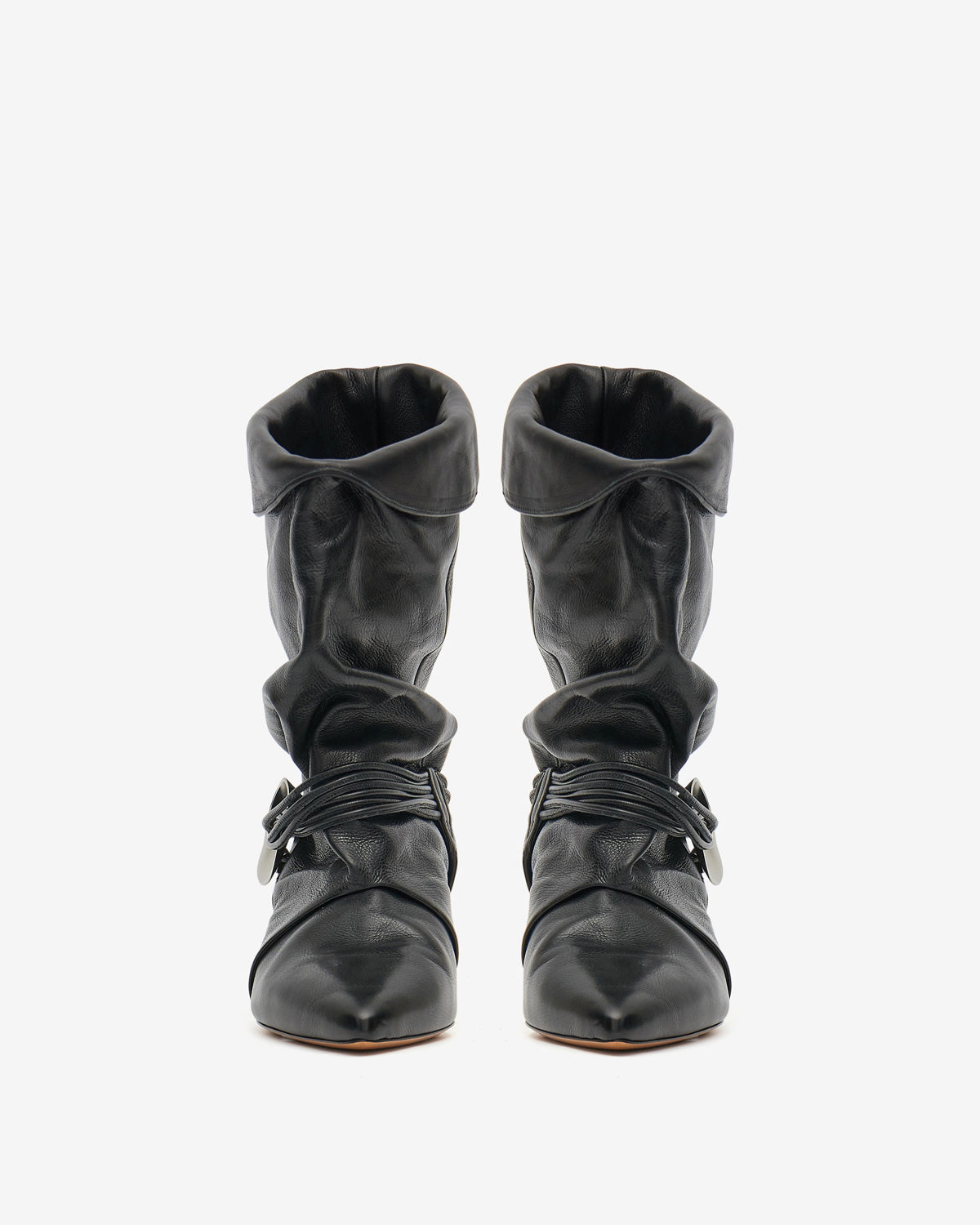 Boots edrika drapées à bijoux - Noir - Woman - 4