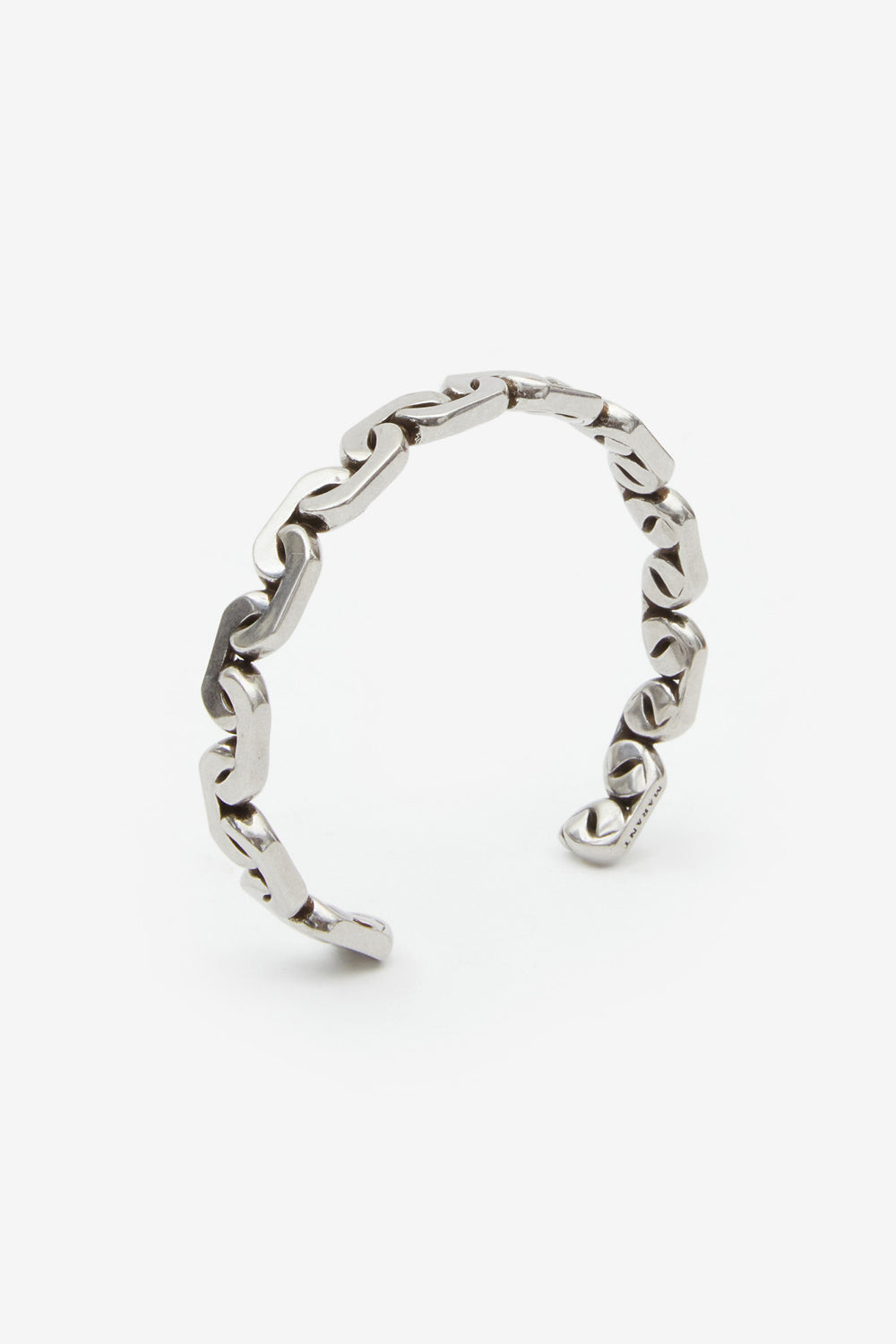 Bracciale be happy in ottone lavorato - Argento - Man - 3