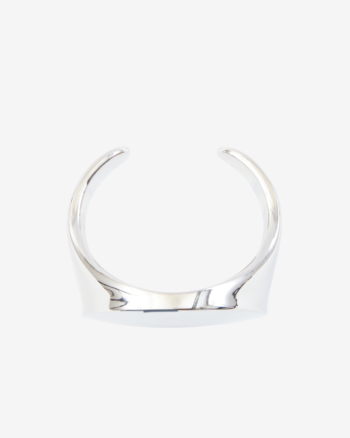 Quincy cuff bracelet in silver-finish brass - Silver - Woman - 3