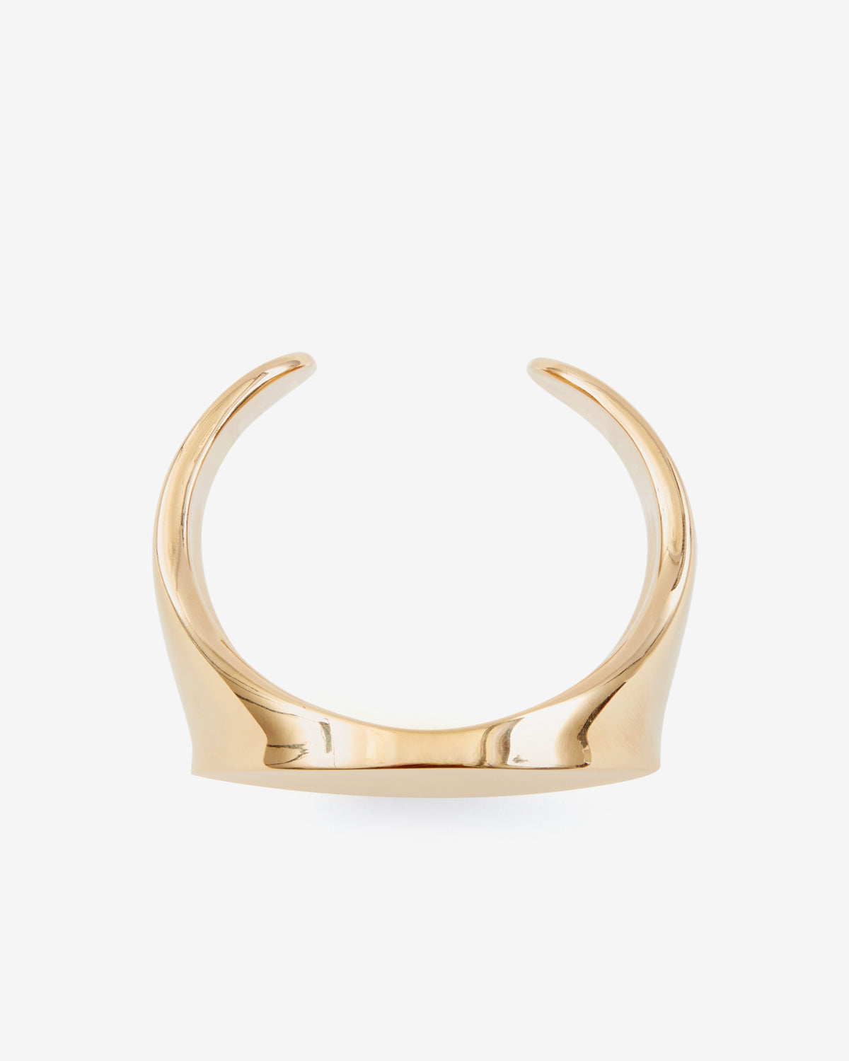 Quincy cuff bracelet in gold-finish brass - Gold - Woman - 2