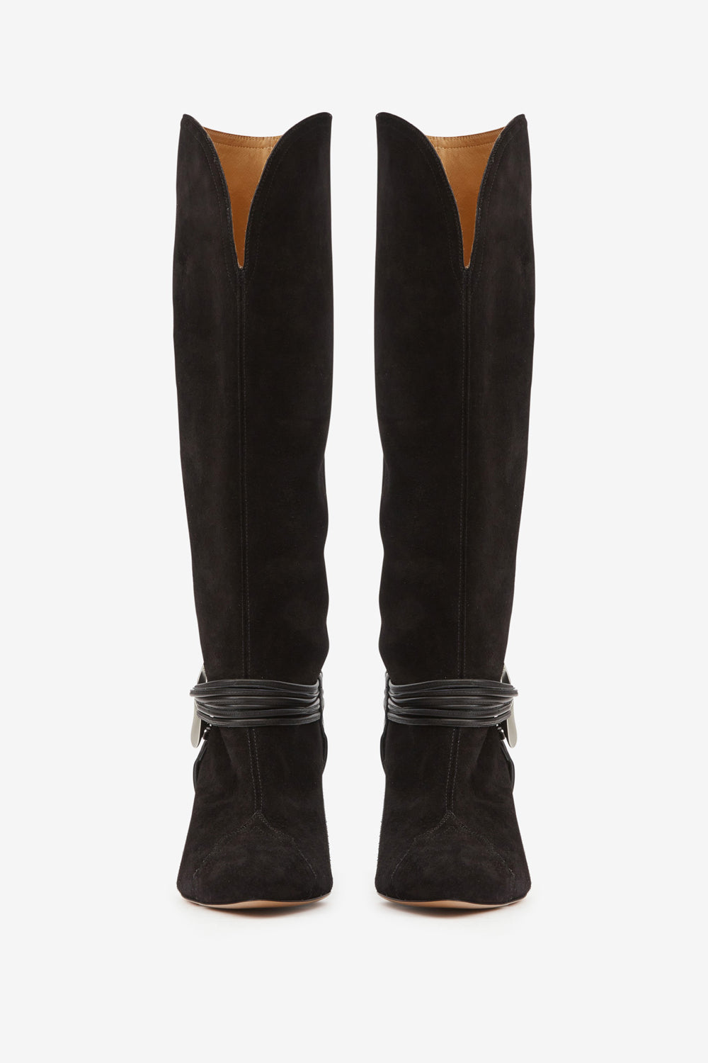 Lestany high-heeled boots - Black - Woman - 4