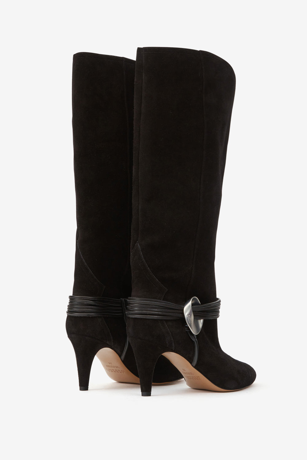 Lestany high-heeled boots - Black - Woman - 2