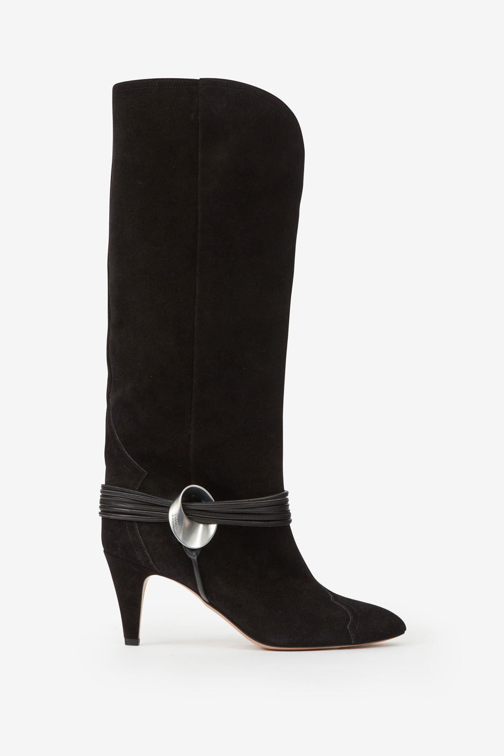 Lestany high-heeled boots - Black - Woman - 1