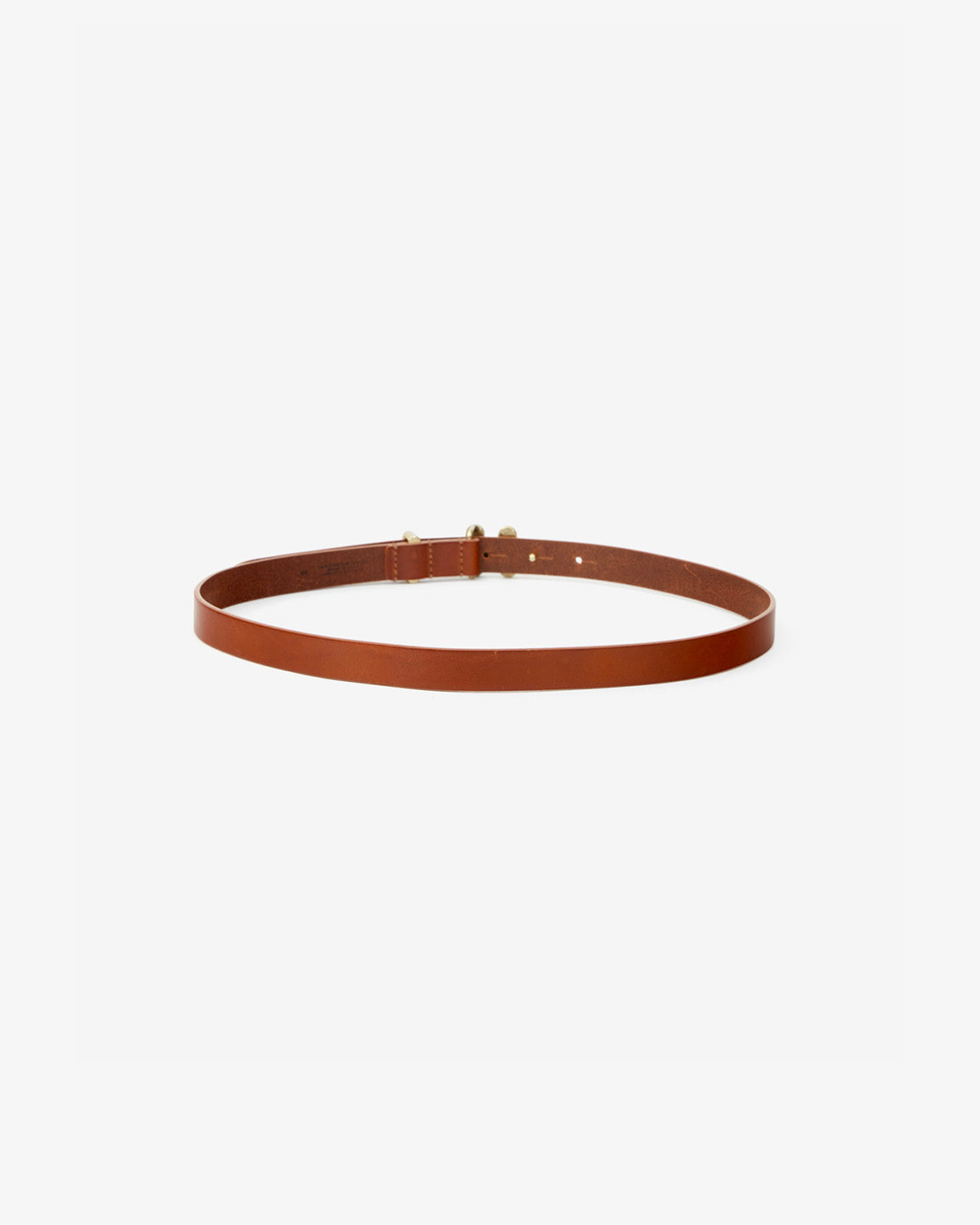 Valdez leather belt with a jewel buckle - Khaki - Woman - 2