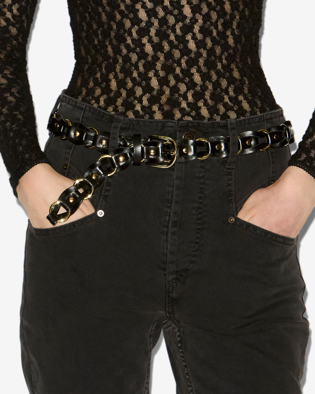 Ceinture bali Woman Noir et doré 7