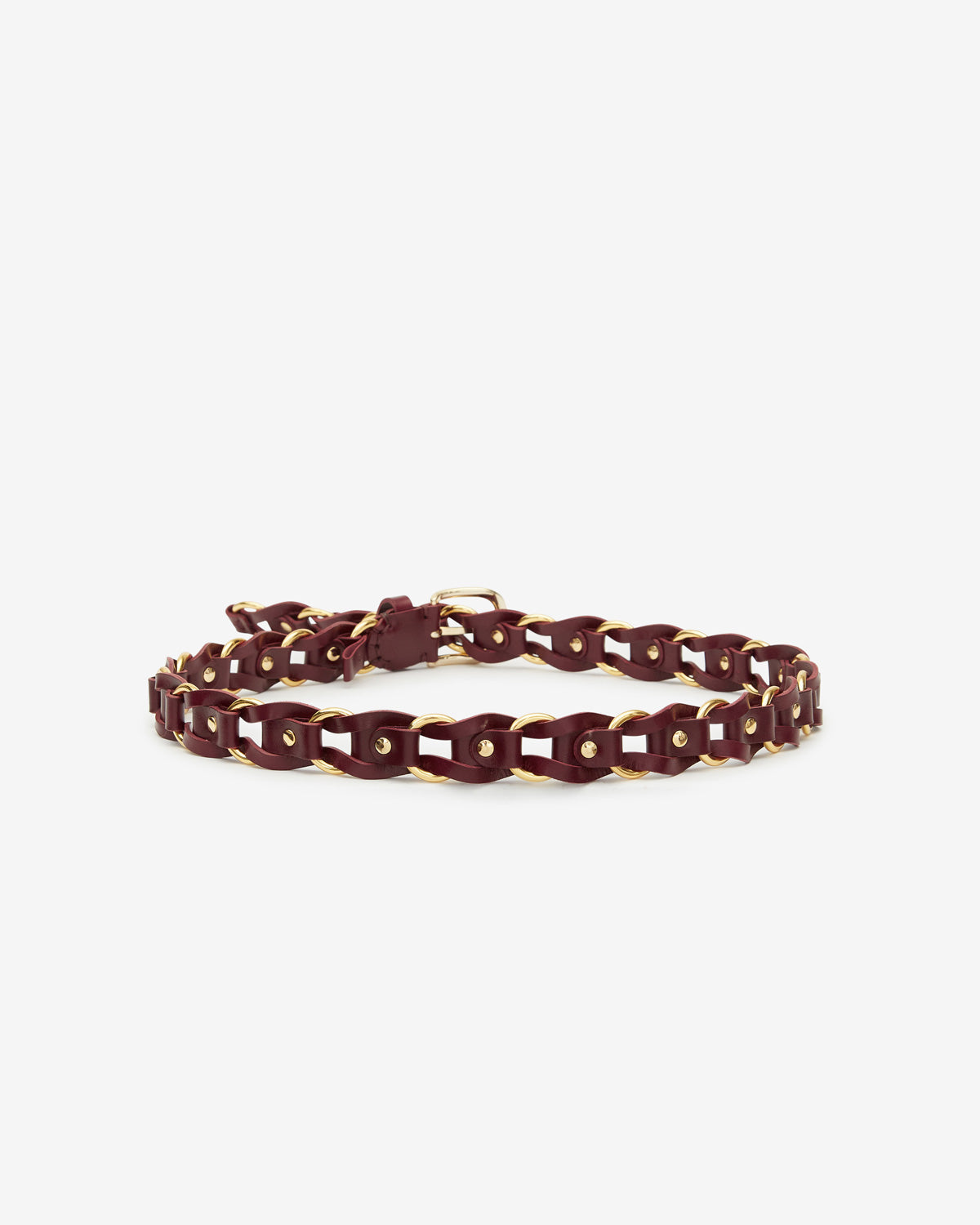 Bali belt Woman Burgundy-gold 2