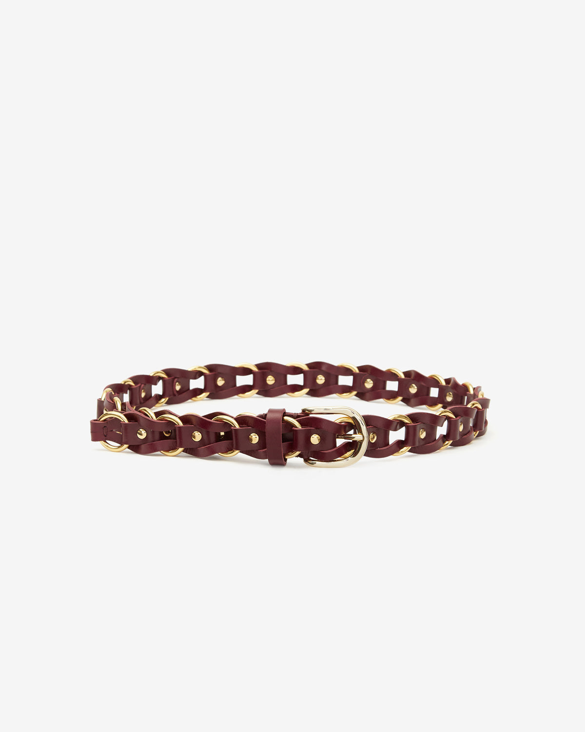 Bali belt Woman Burgundy-gold 2