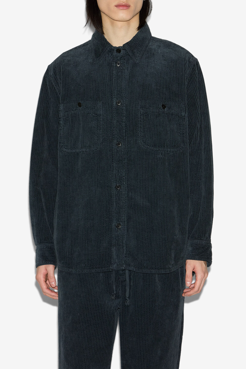 Chemise nario en velours côtelé - Storm bleu - Man - 4