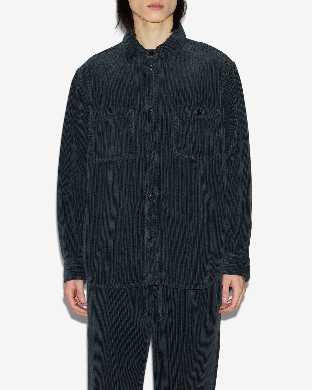 Camisa nario de pana - Storm blue - Man - 3